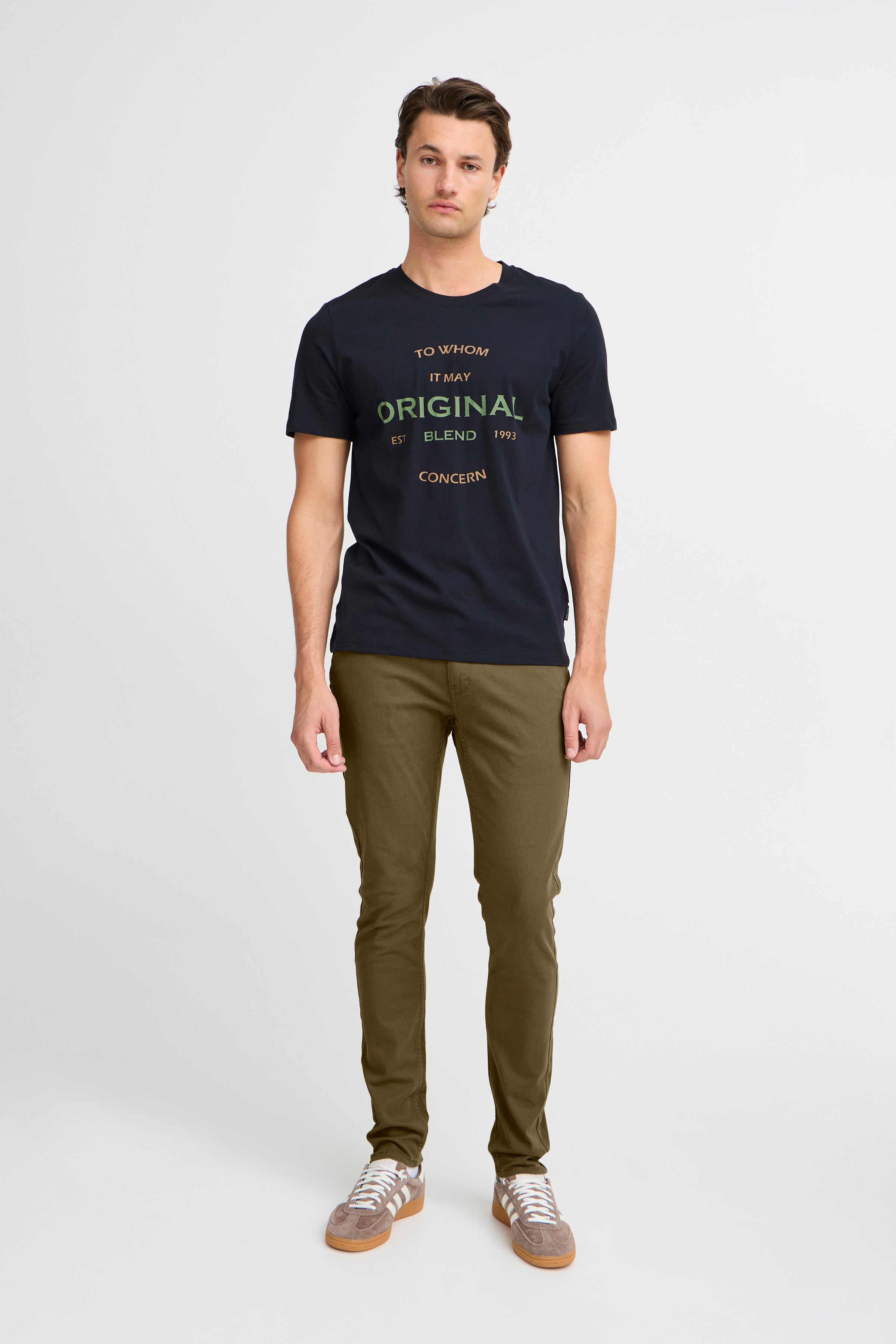 Men's Chino Pants-Olive Night Green