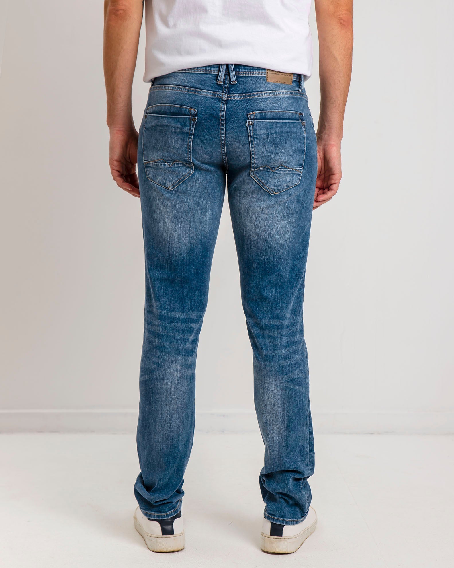 Men's denim pants-Denim Middle blue