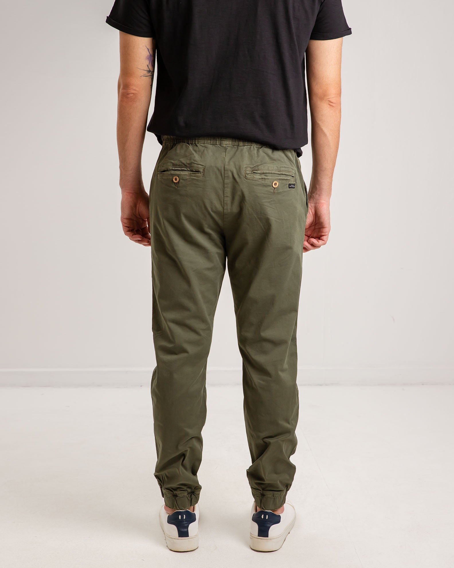 Men's elasticated trousers-Forest Night