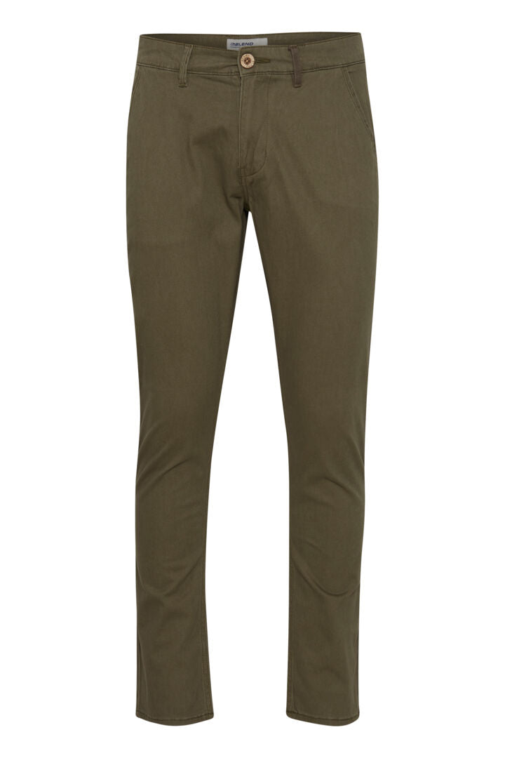 Men's Comfort Chino Pants-Olive Night