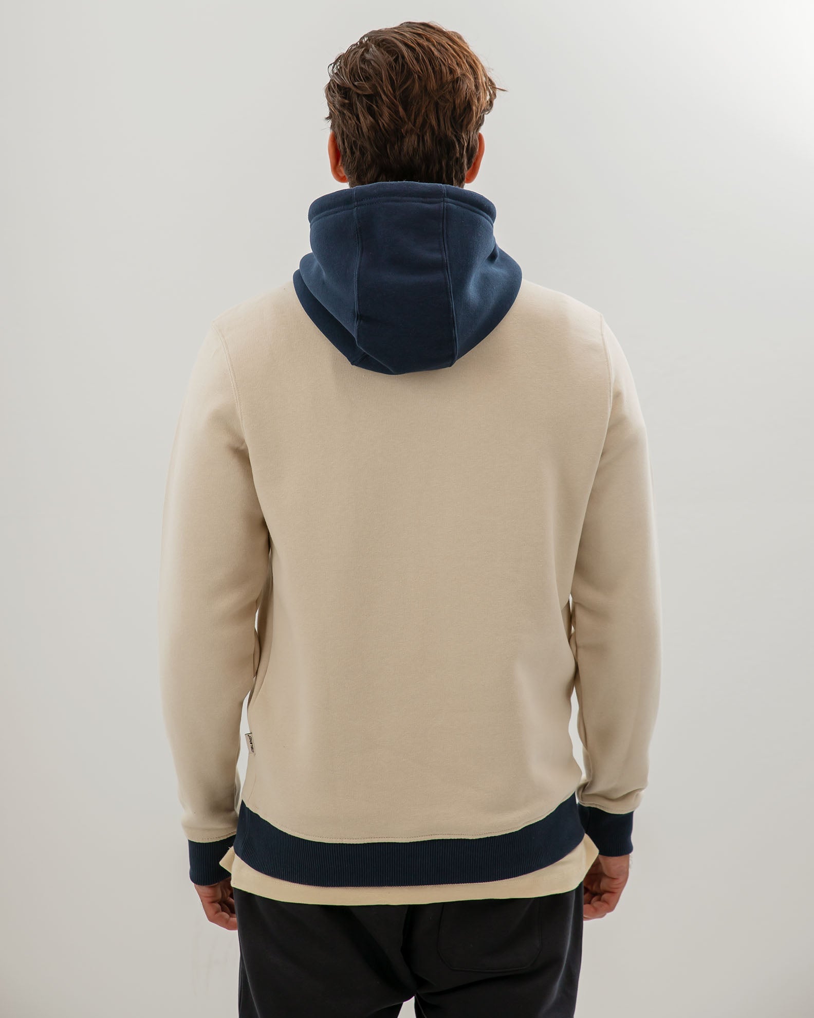 Men's Hoodie With Print - Oyster Grey