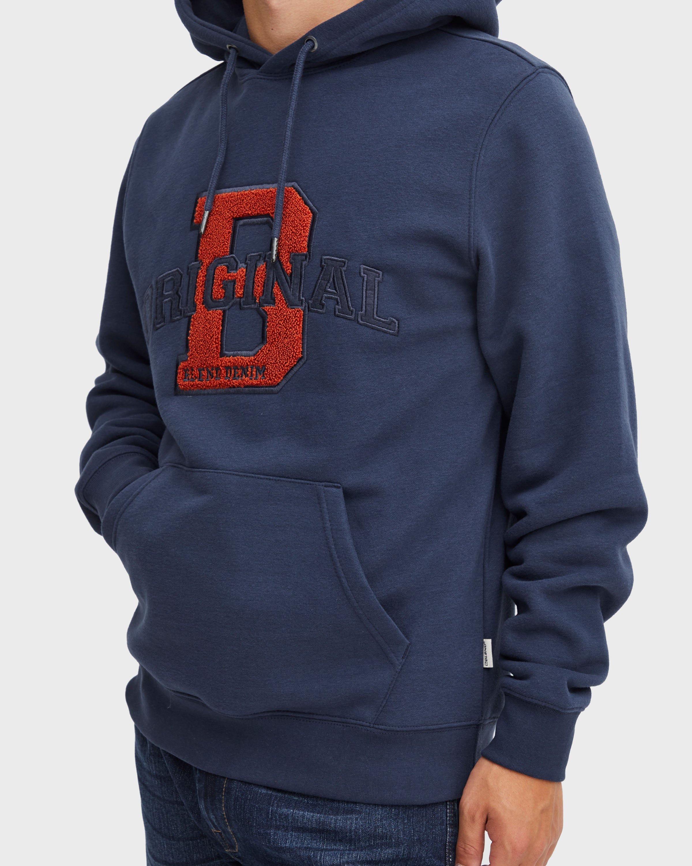 Men's Printed Hoodie - Dress Blues