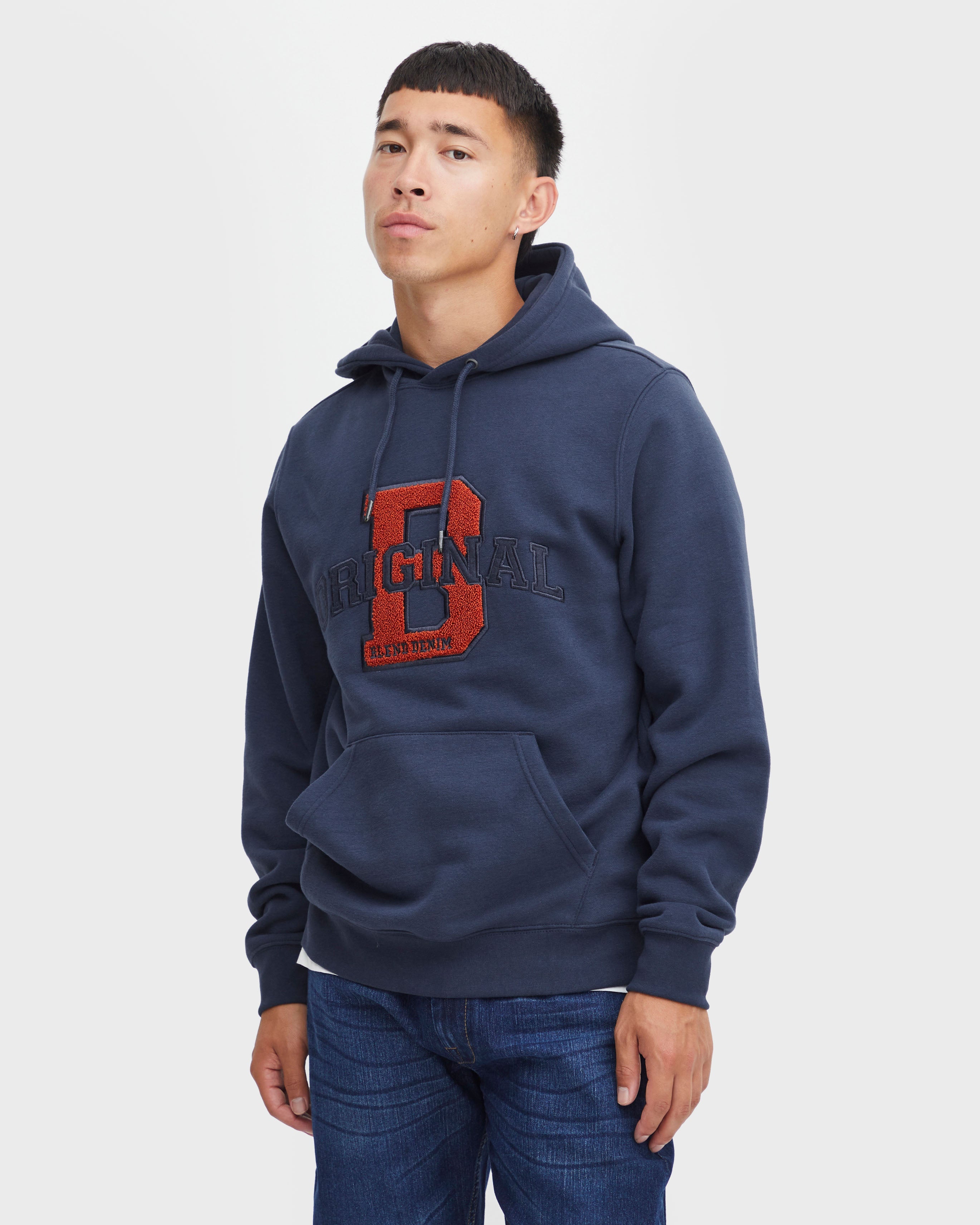 Men's Printed Hoodie - Dress Blues