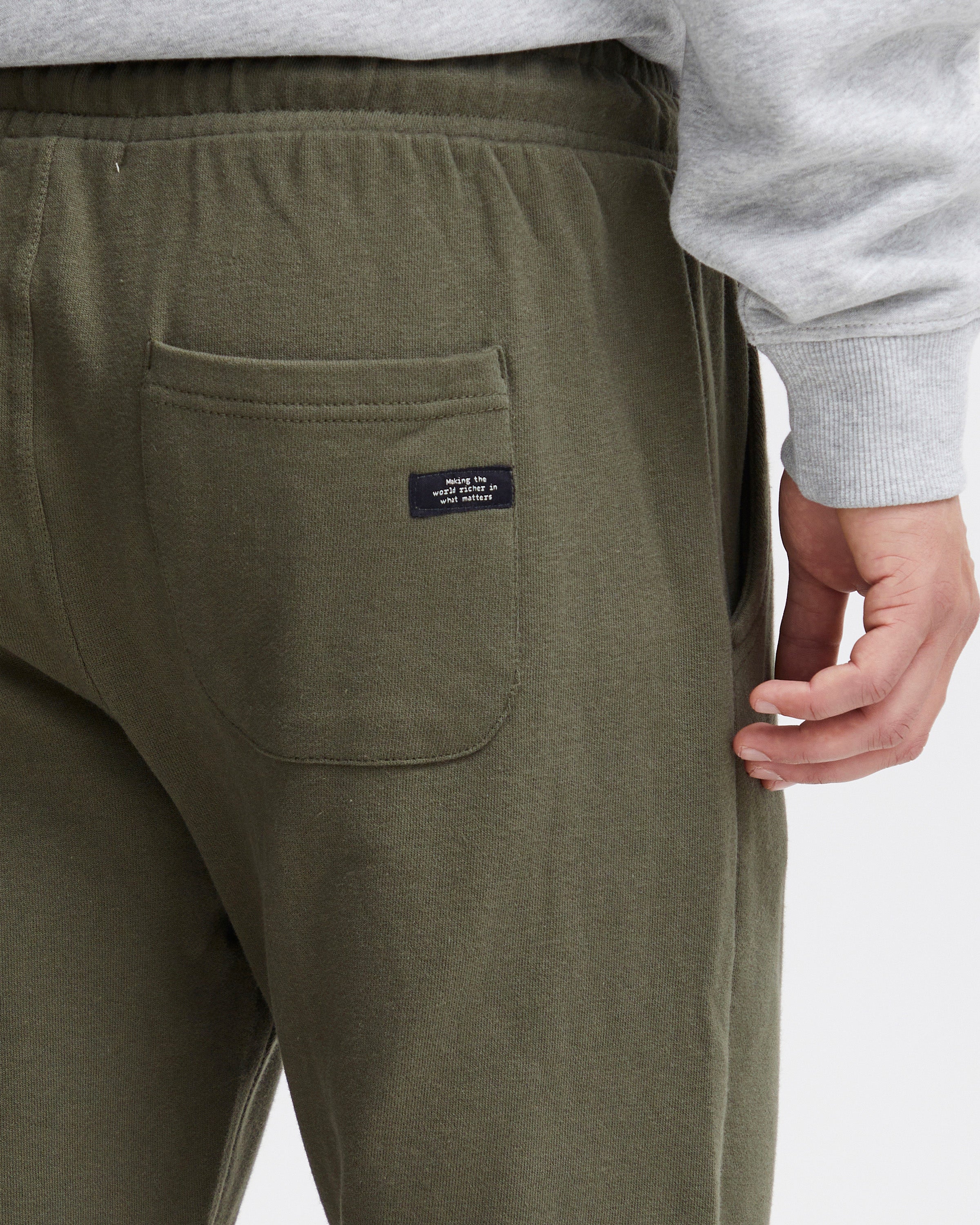 Men's Sweatpants with Elastic Hem-Deep Depths