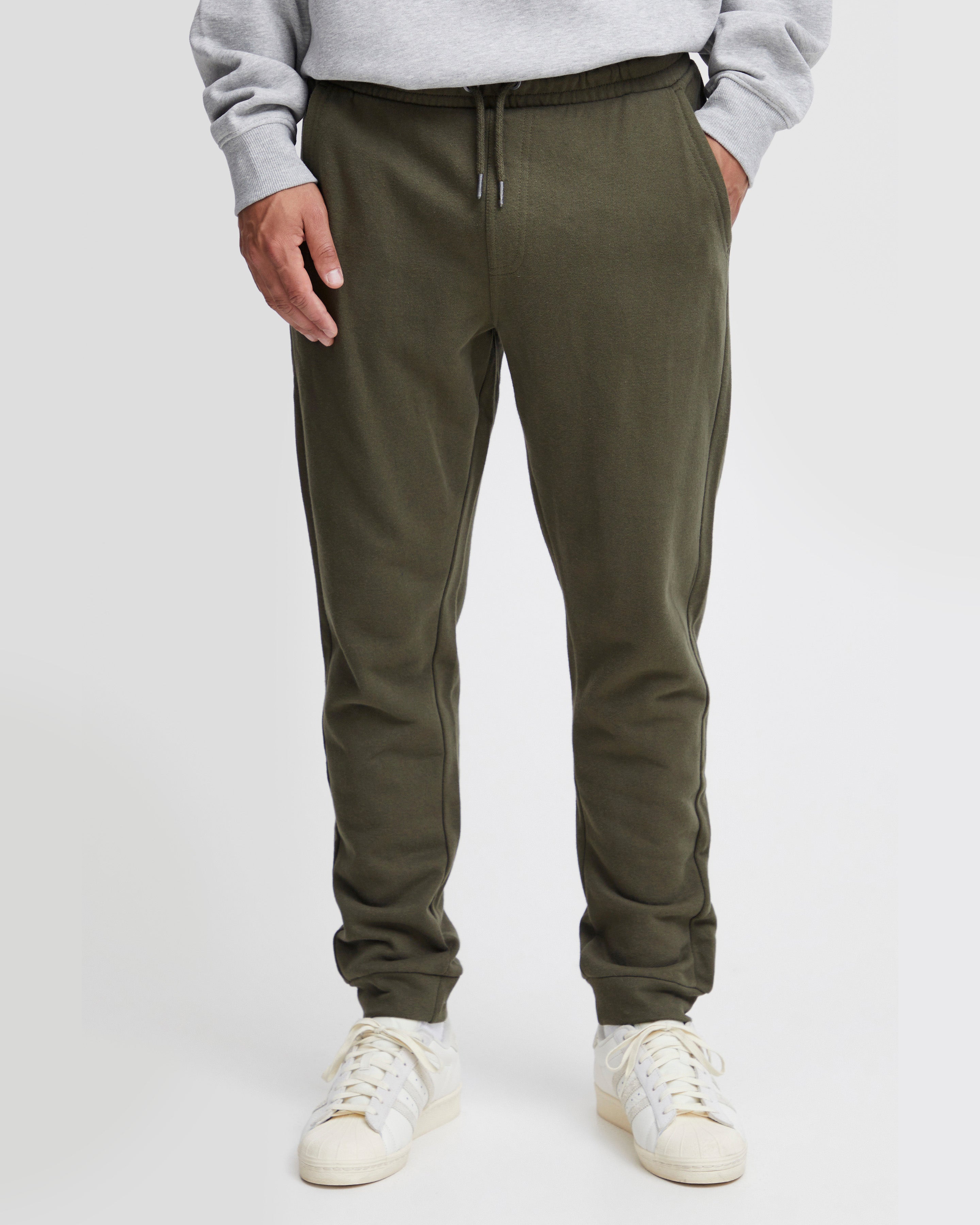 Men's Sweatpants with Elastic Hem-Deep Depths