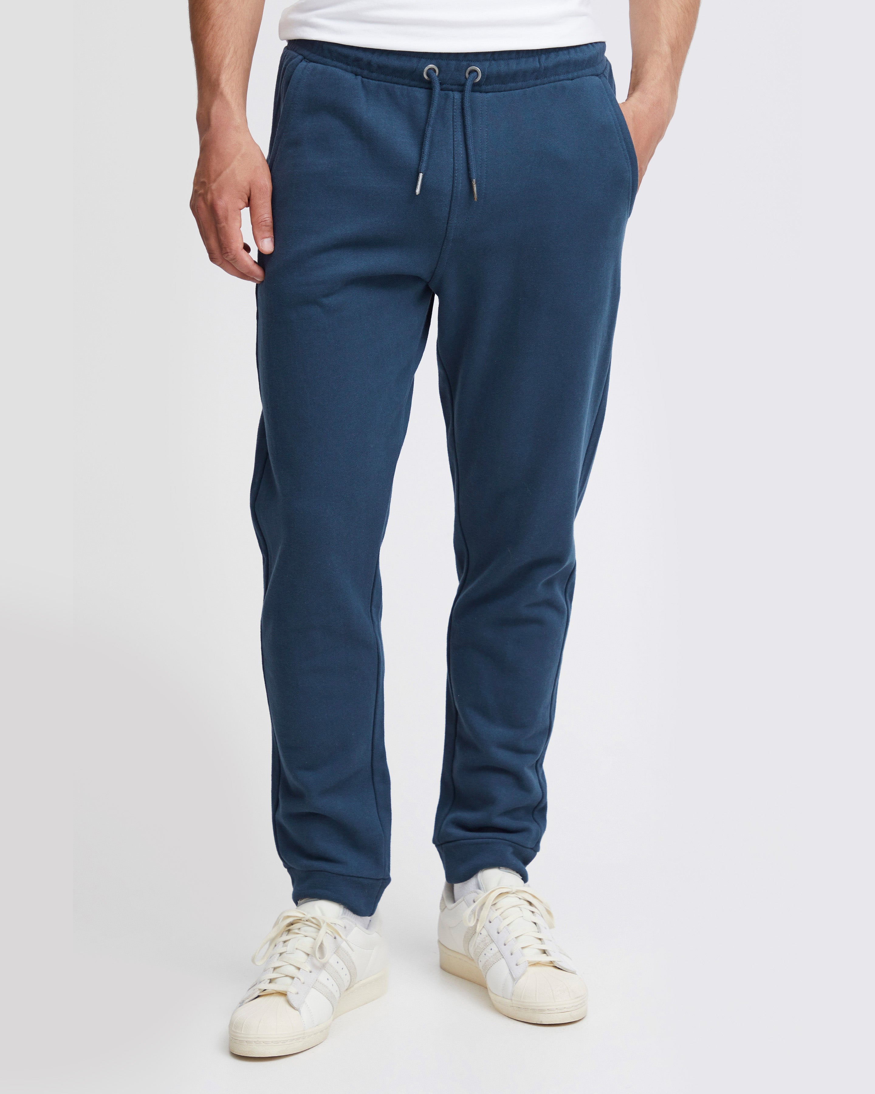 Men's Sweatpants with Elastic Hem-Dress Blues