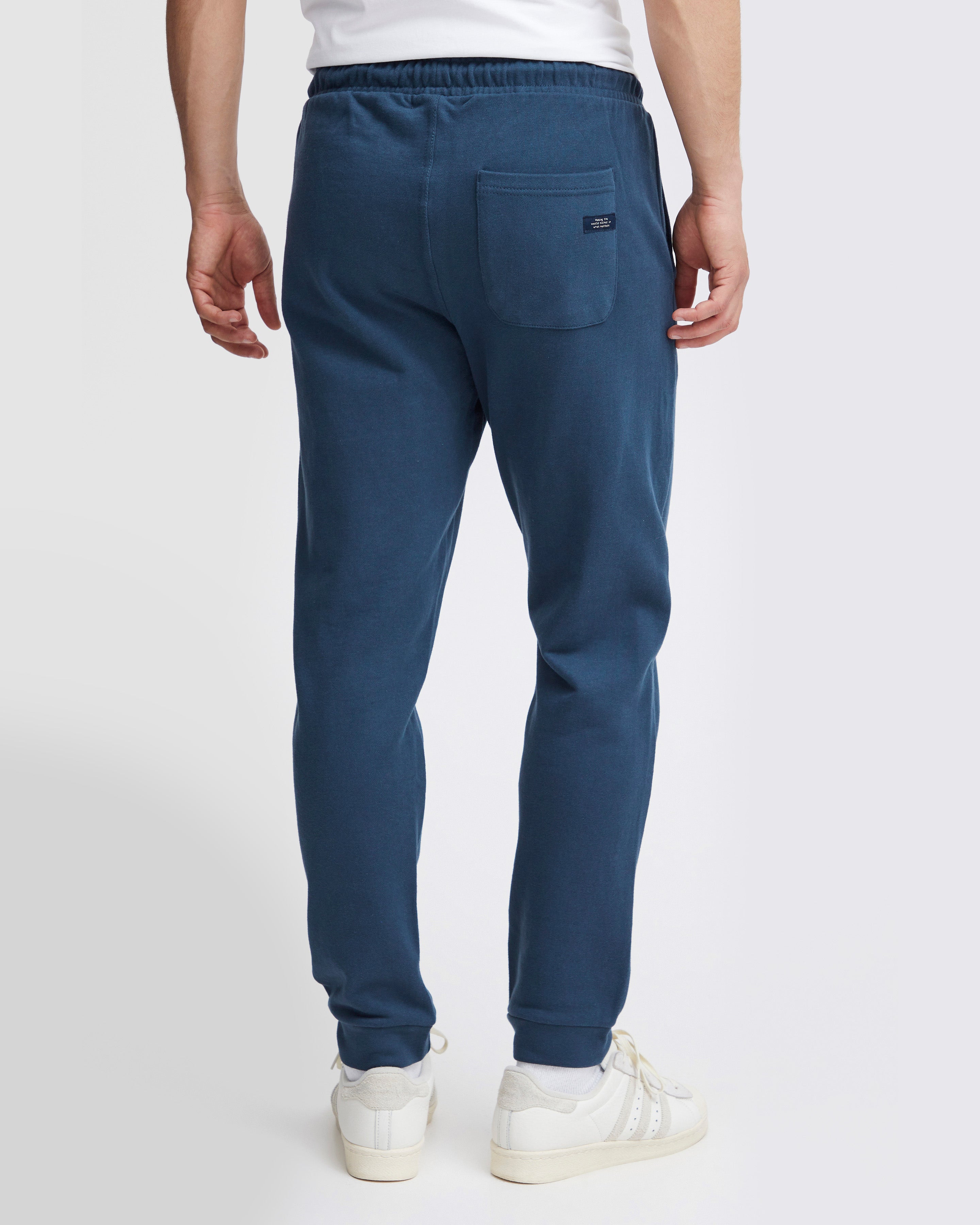 Men's Sweatpants with Elastic Hem-Dress Blues