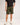 Men's fabric bermuda shorts with elasticated waist - Forest Night