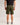 Men's fabric bermuda shorts with elasticated waist - Forest Night