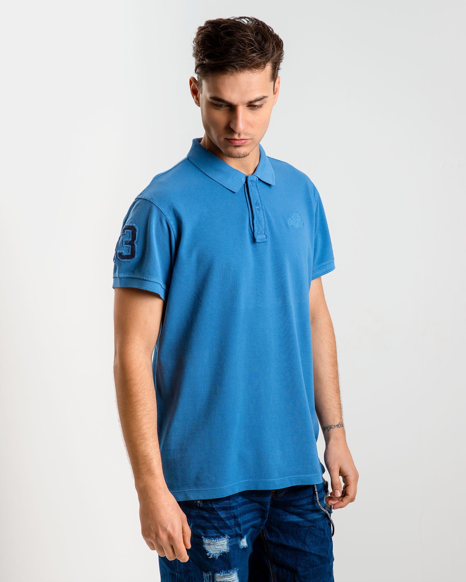 Men's Polo Shirt with Collar-Delft