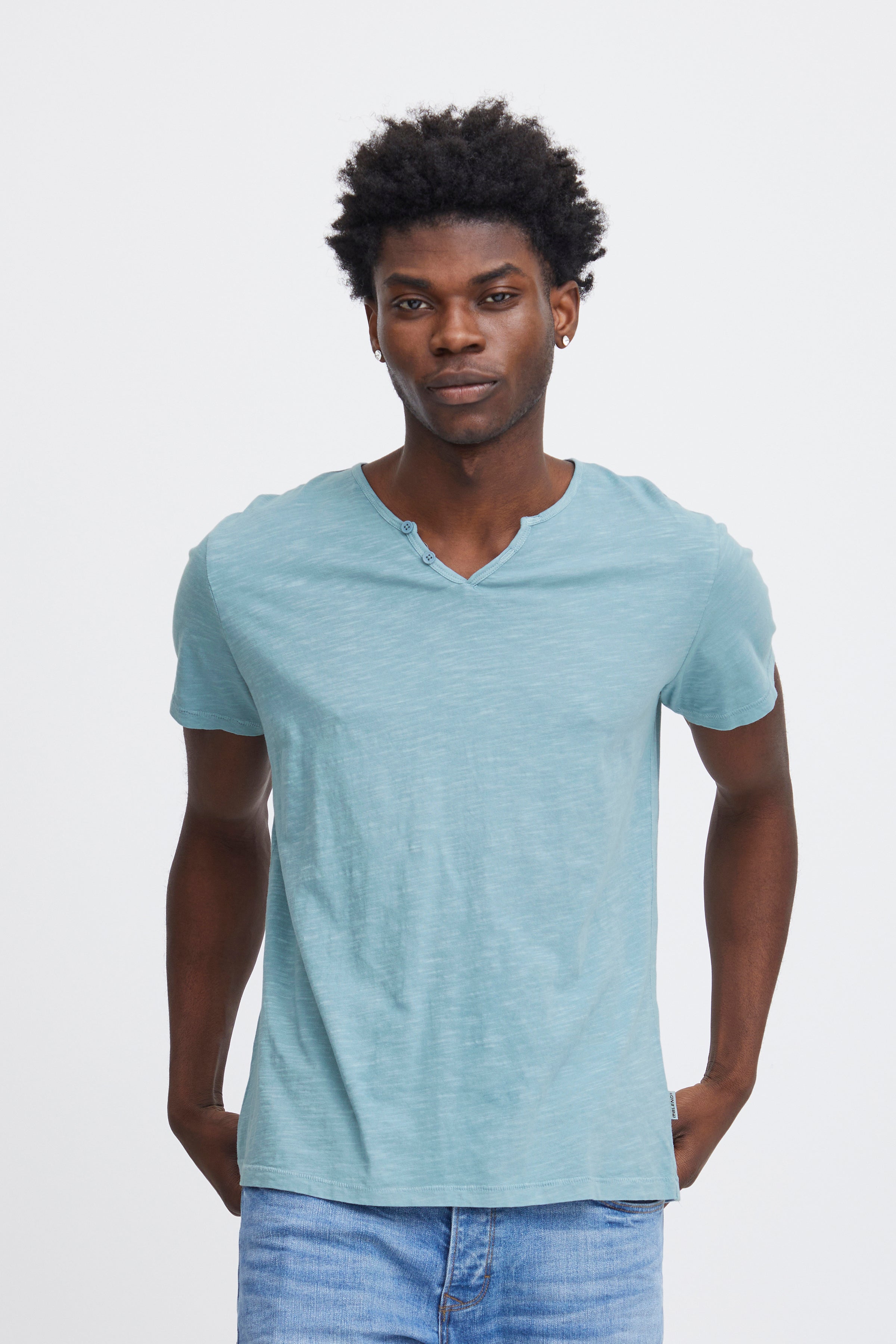 Men's t-shirt blue short sleeve-dusty blue