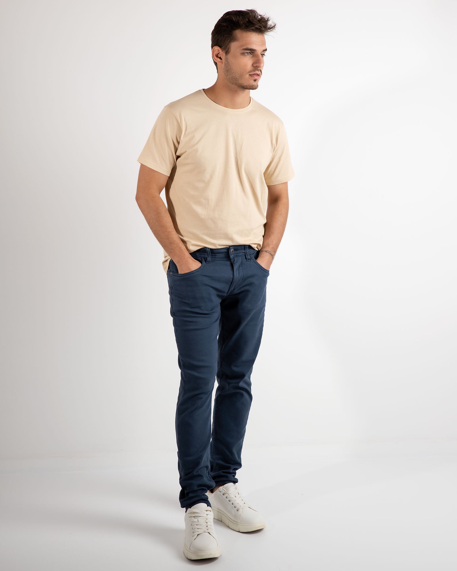 Men's fabric pants-DRESS BLUES