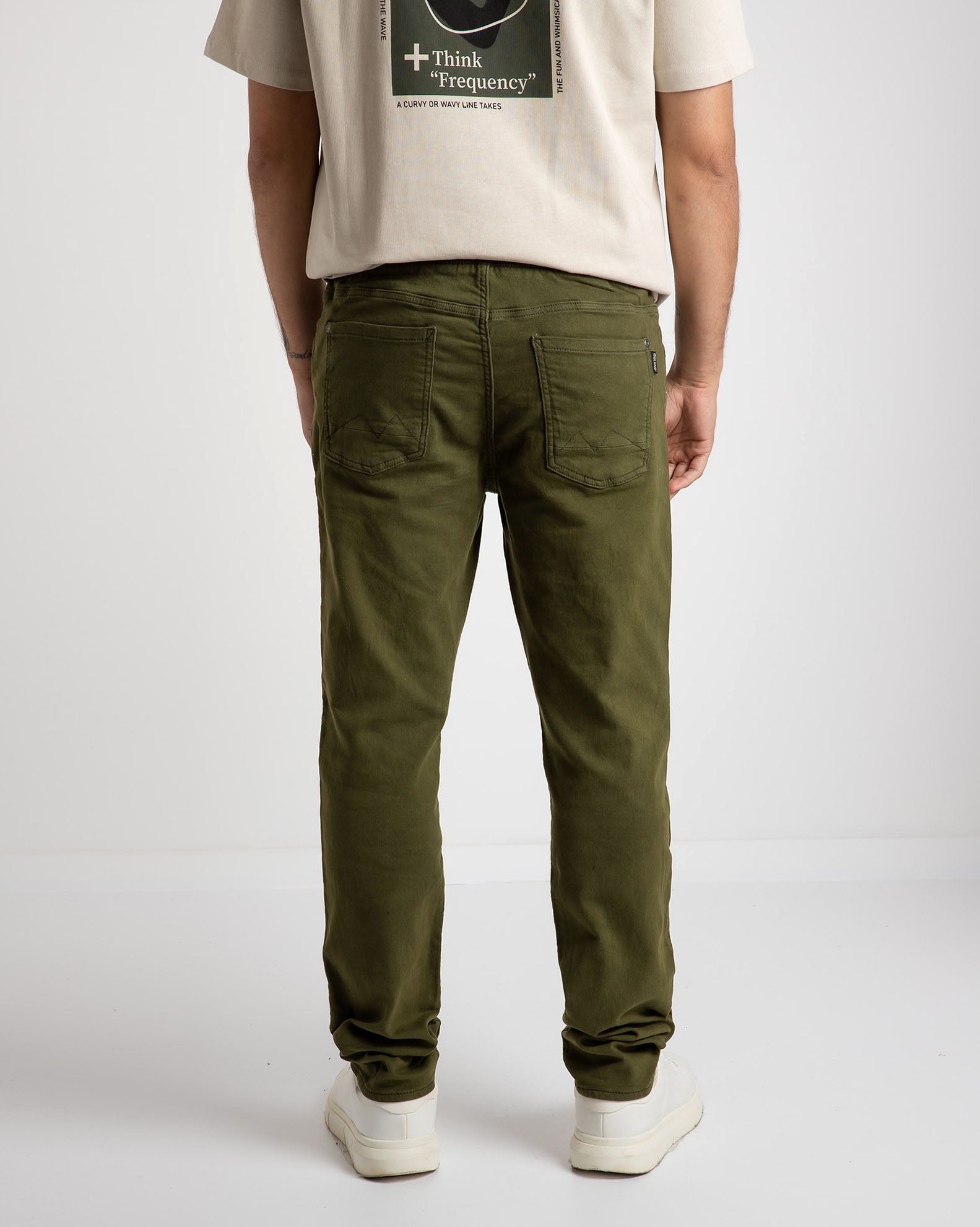 Forest Night men's trousers with elastic waist