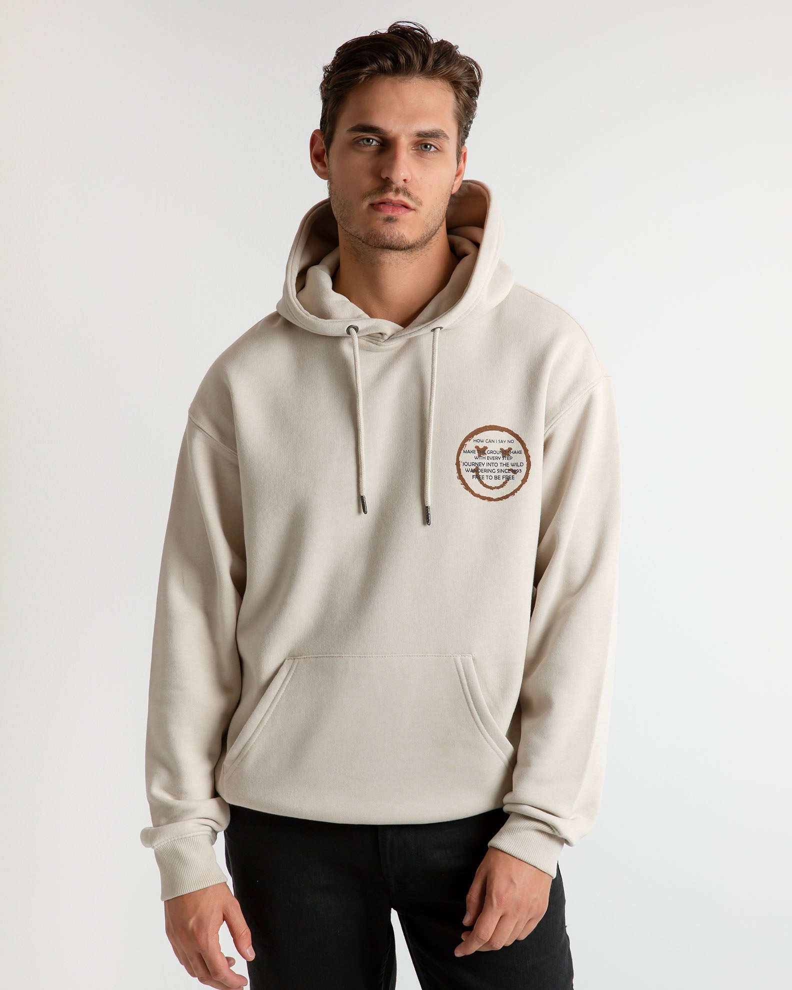 Men's Hoodie with Peyote Print