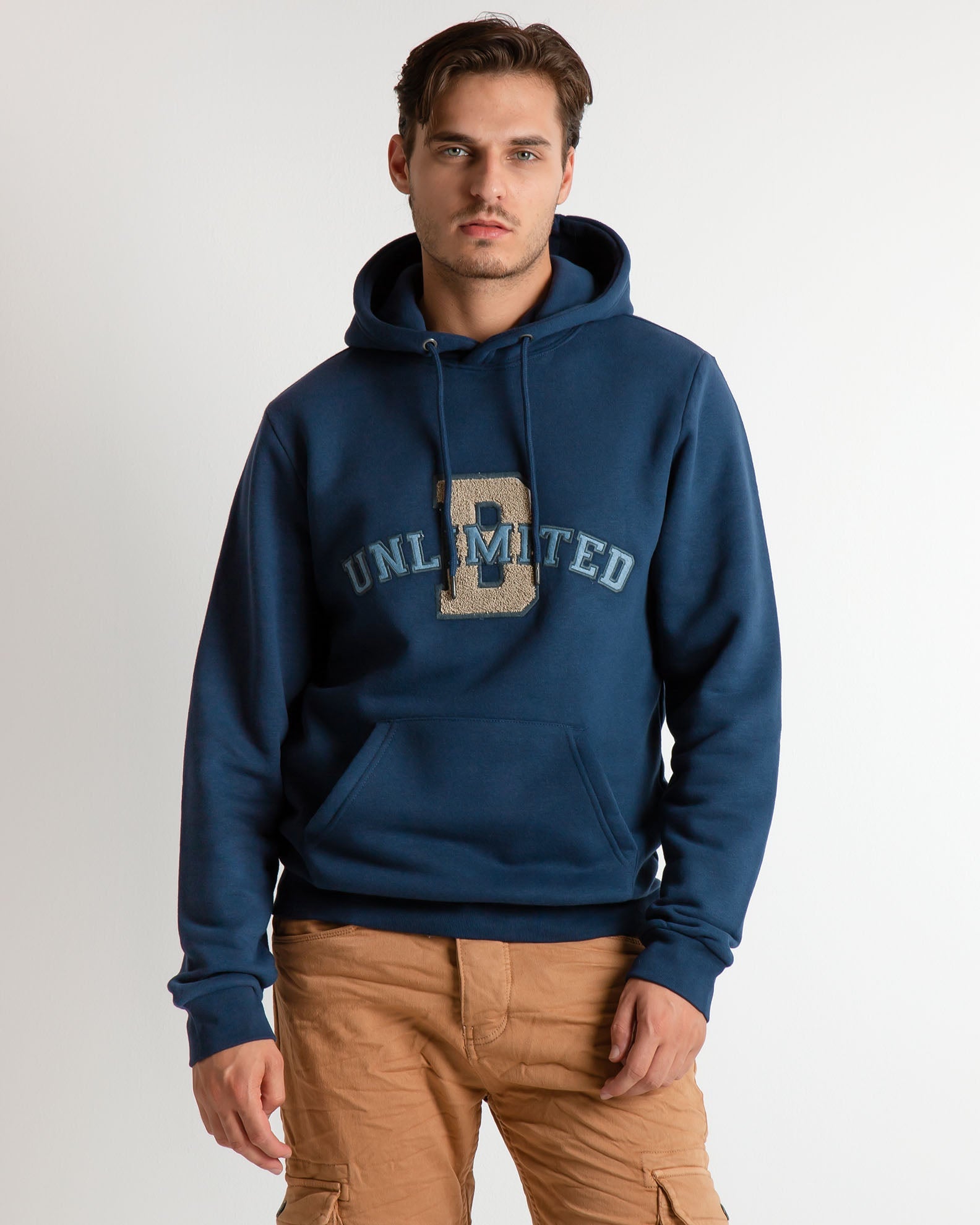 Dress Blues Print Hoodie for Men