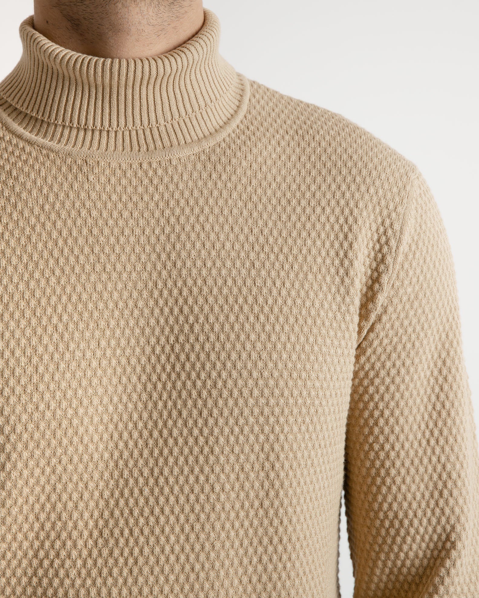 Cornstalk Knit Pattern Men's Sweater