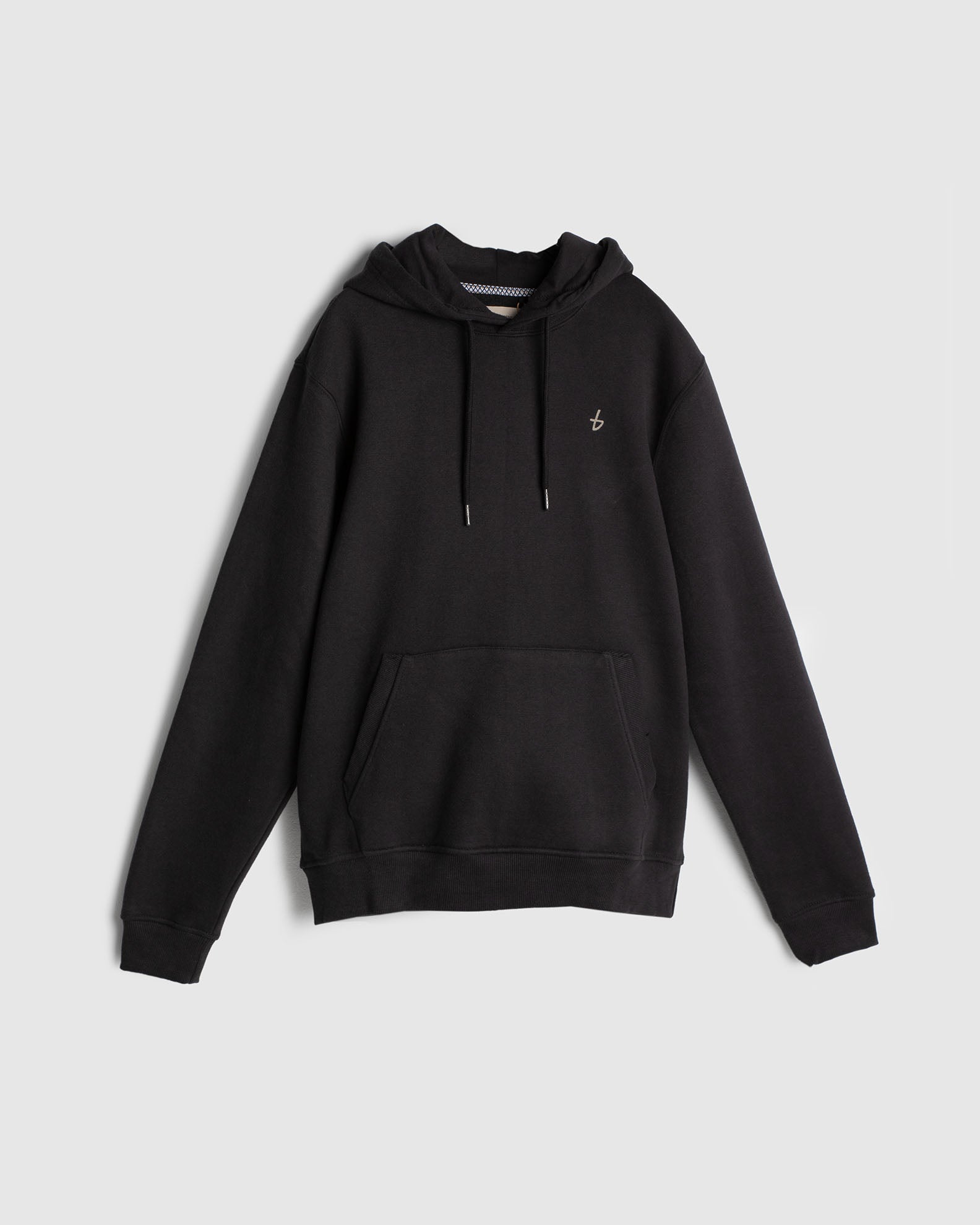 Back Print Hoodie For Men-Black