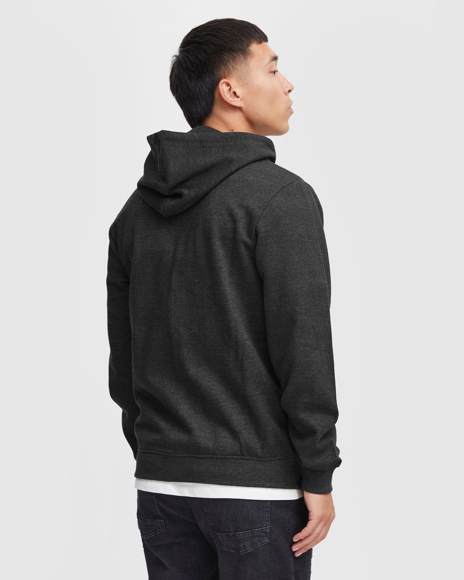 Men's Zip Up Hoodie - Black