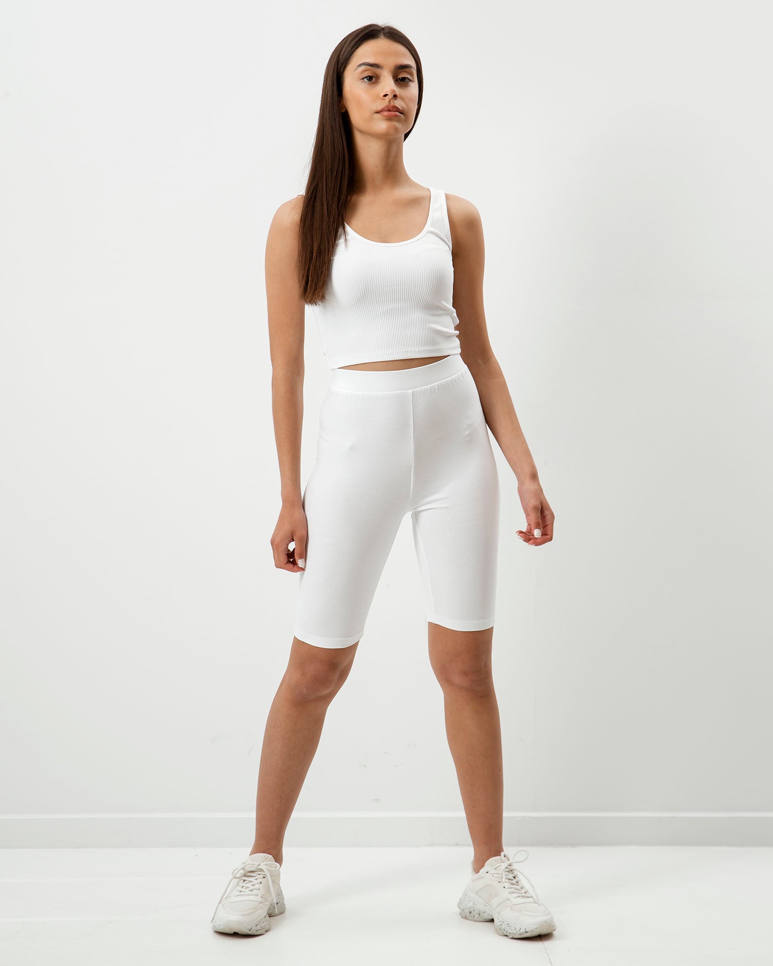 Cycling tights seamless 'Biker'-white