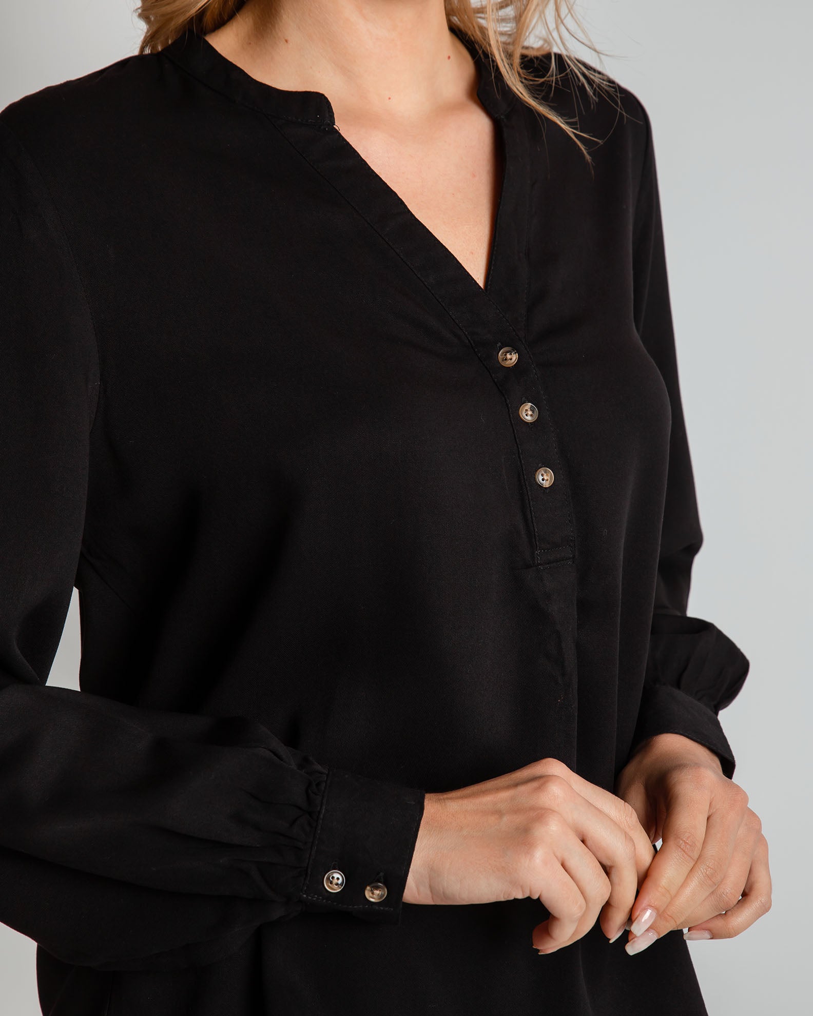 Women's Blouse-Shirt 'En44na'-black