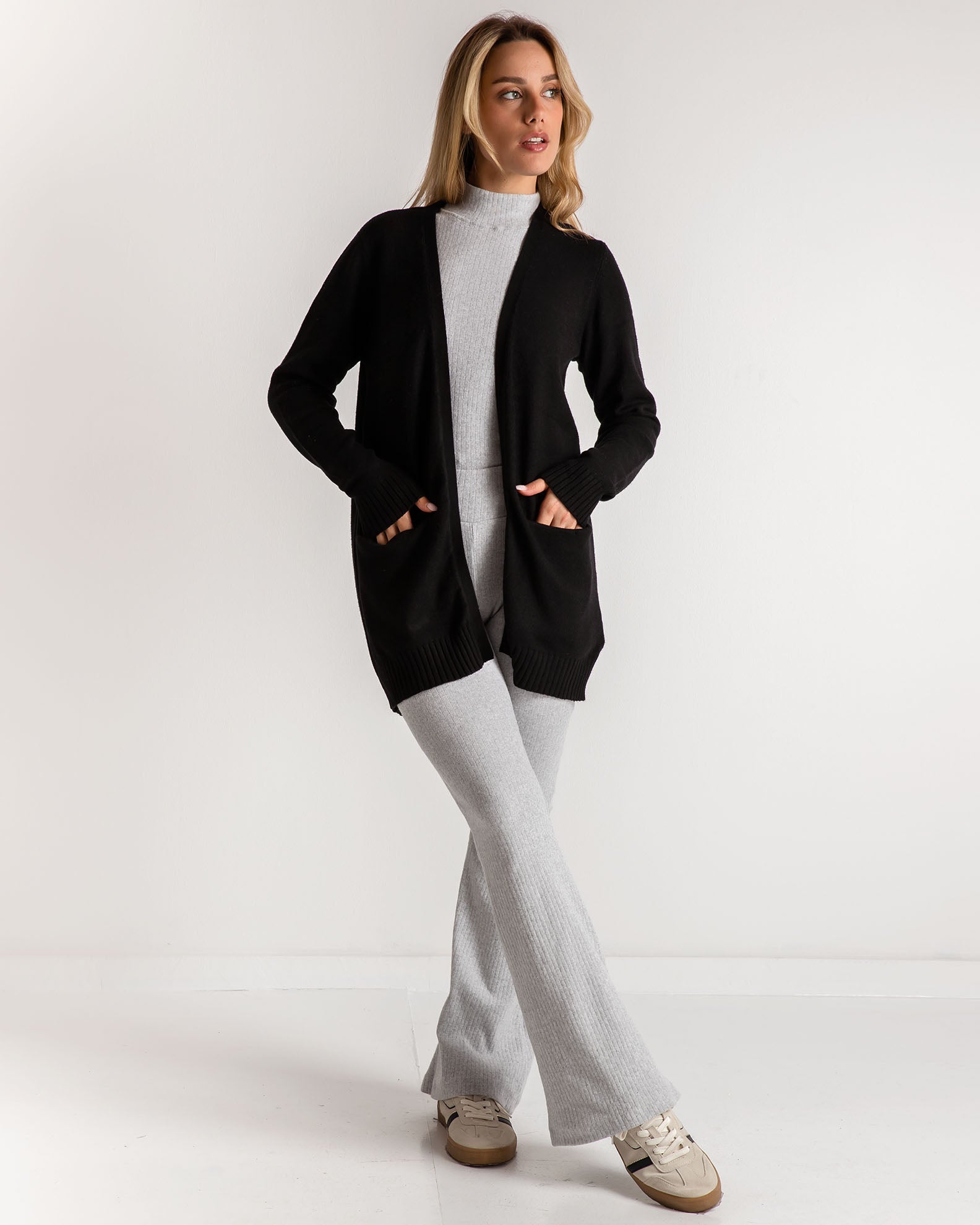 Women's cardigan 'St44acy'-black