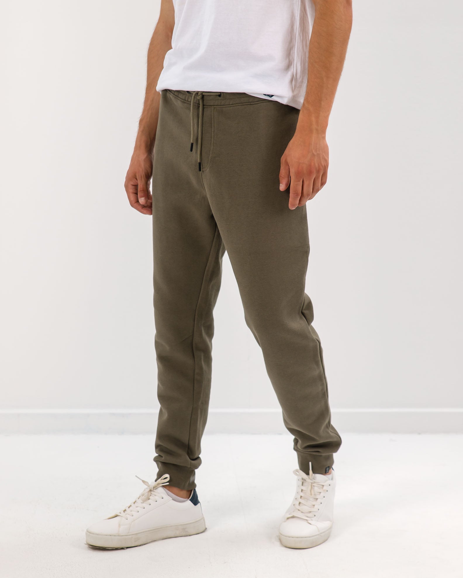 'Sammuel' Elastic Hem Sweatpants for Men-khaki