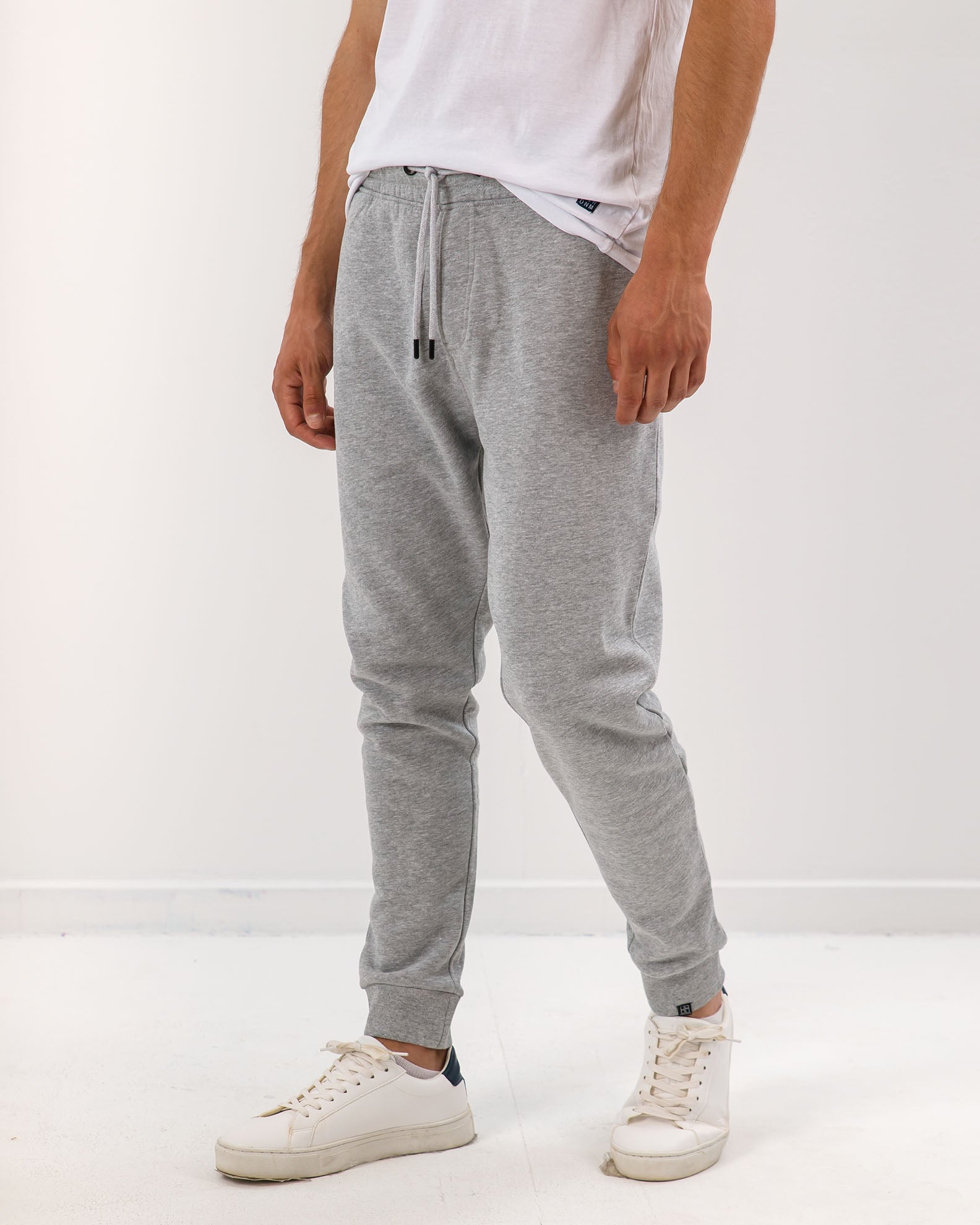 Men's Sweatpants with Elastic Hem 'Sammuel'-lgrey