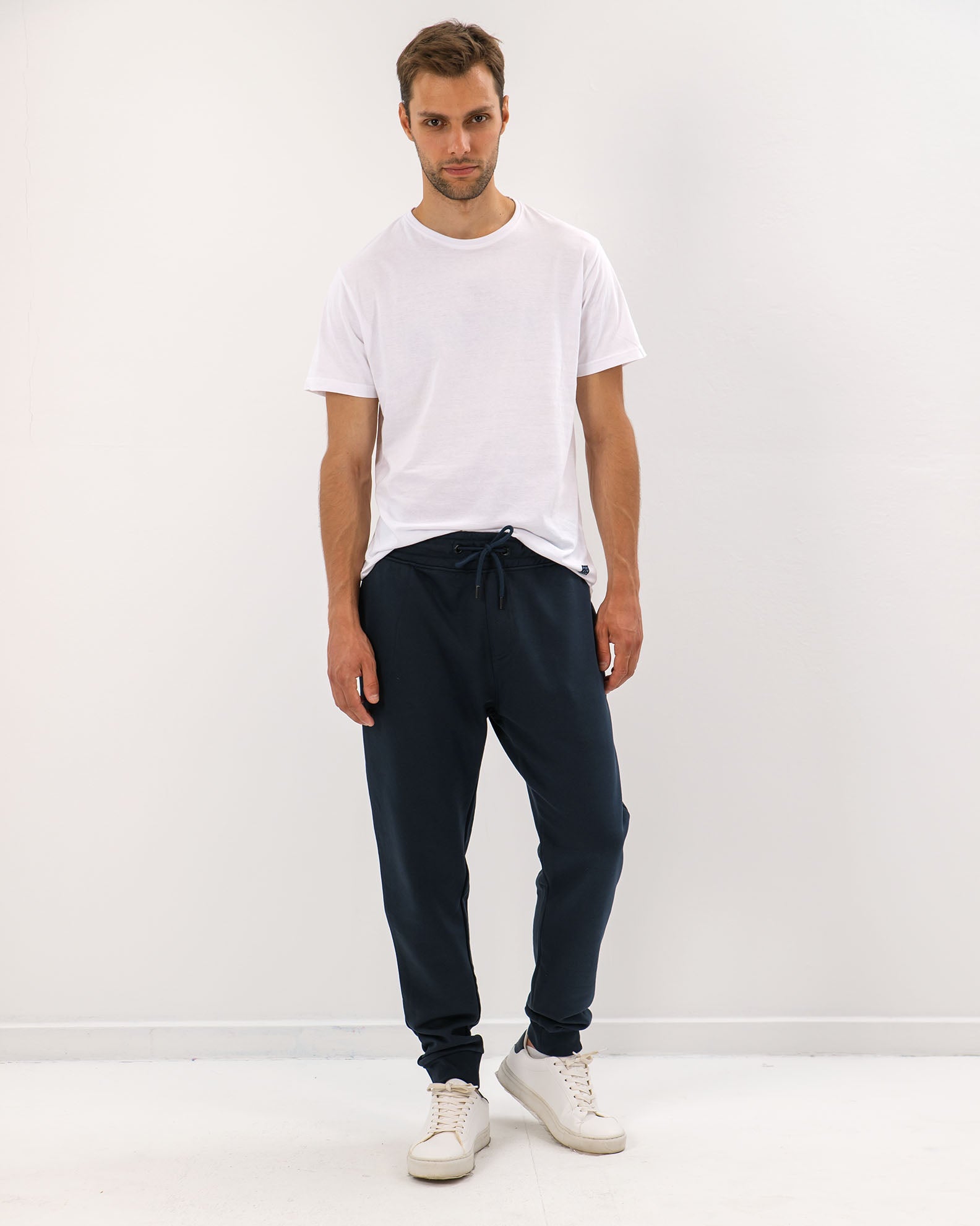 Men's Sweatpants with Elastic Hem 'Sammuel'-navy