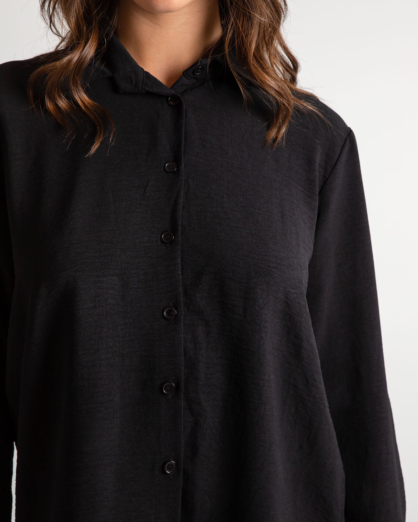 Women's 'Go44ya' waffle shirt-black