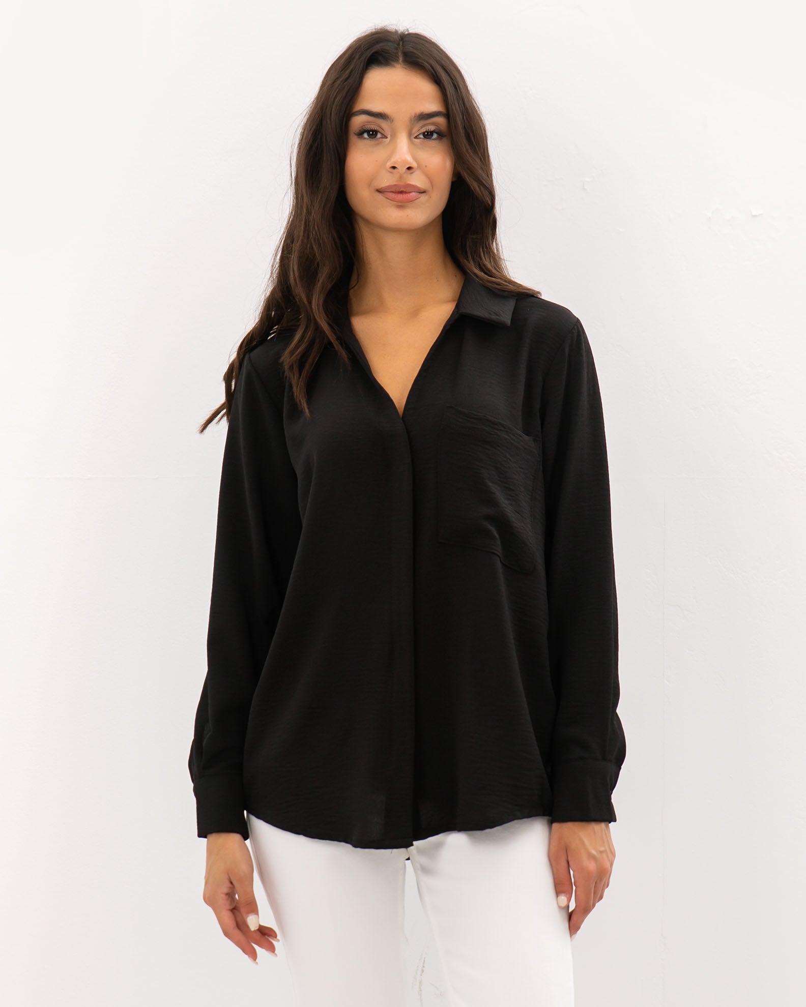 Women's Oversize Shirt 'Ta44bi'-BLACK