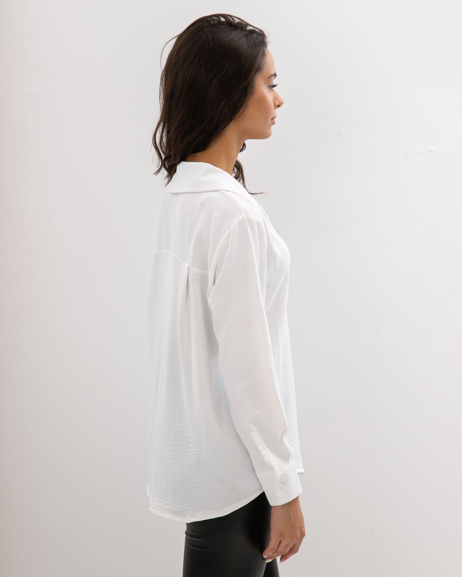 Women's Oversize Shirt 'Ta44bi'-OFFWHITE