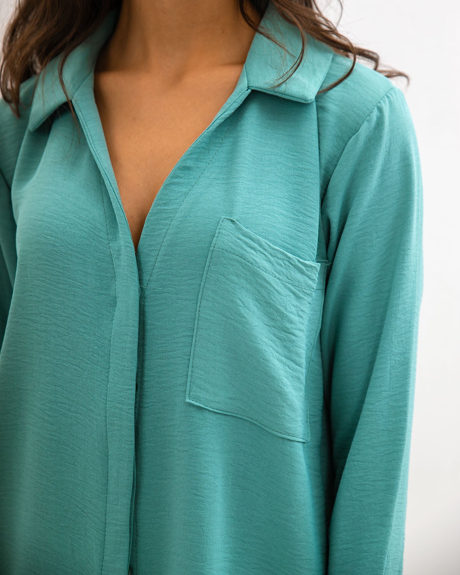 Women's Oversize Shirt 'Ta44bi'-teal