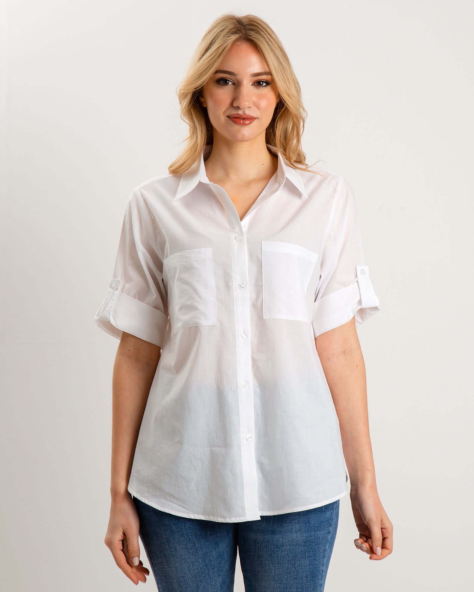 Women's 3/4 Shirt 'He44dda'-white