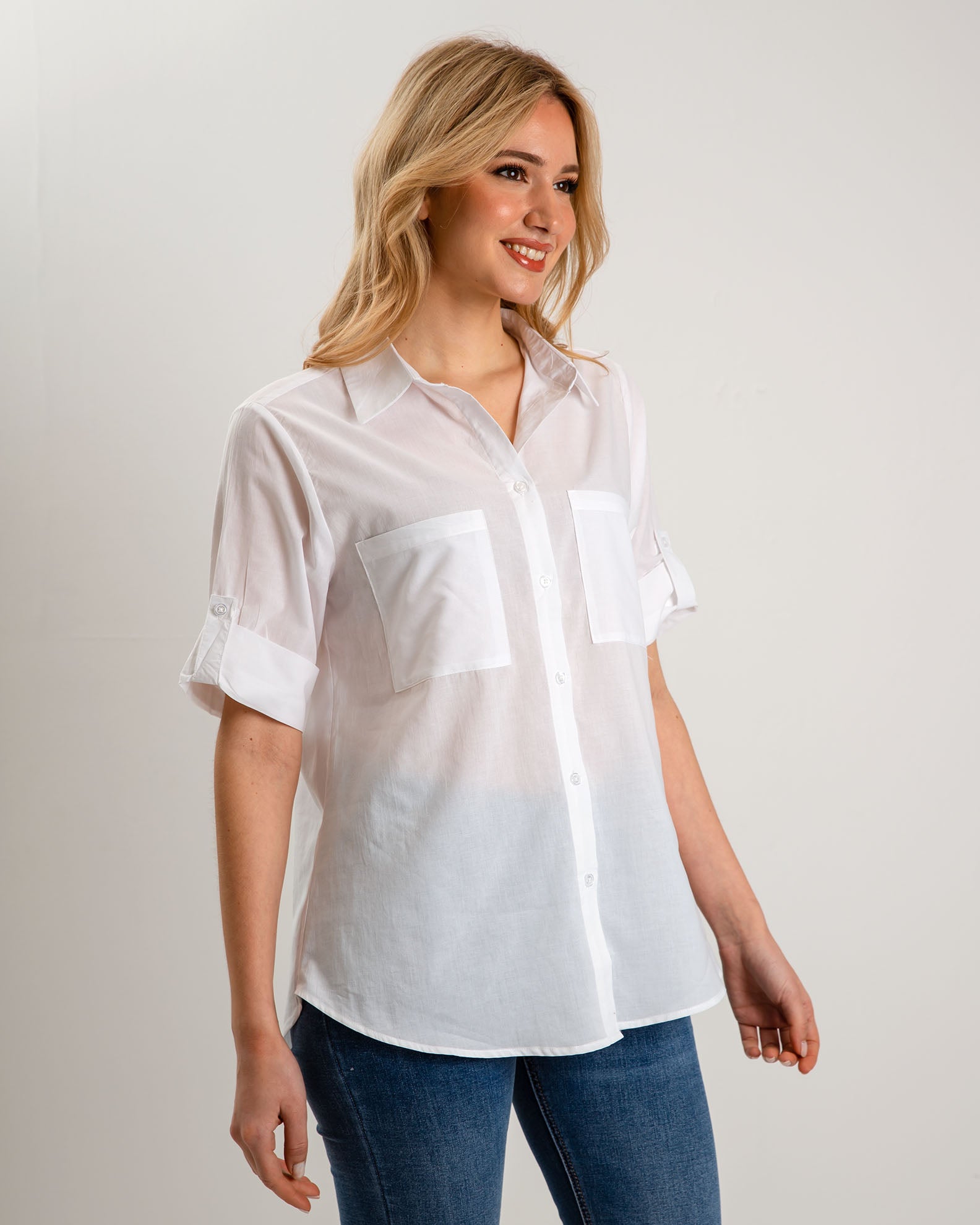 Women's 3/4 Shirt 'He44dda'-white