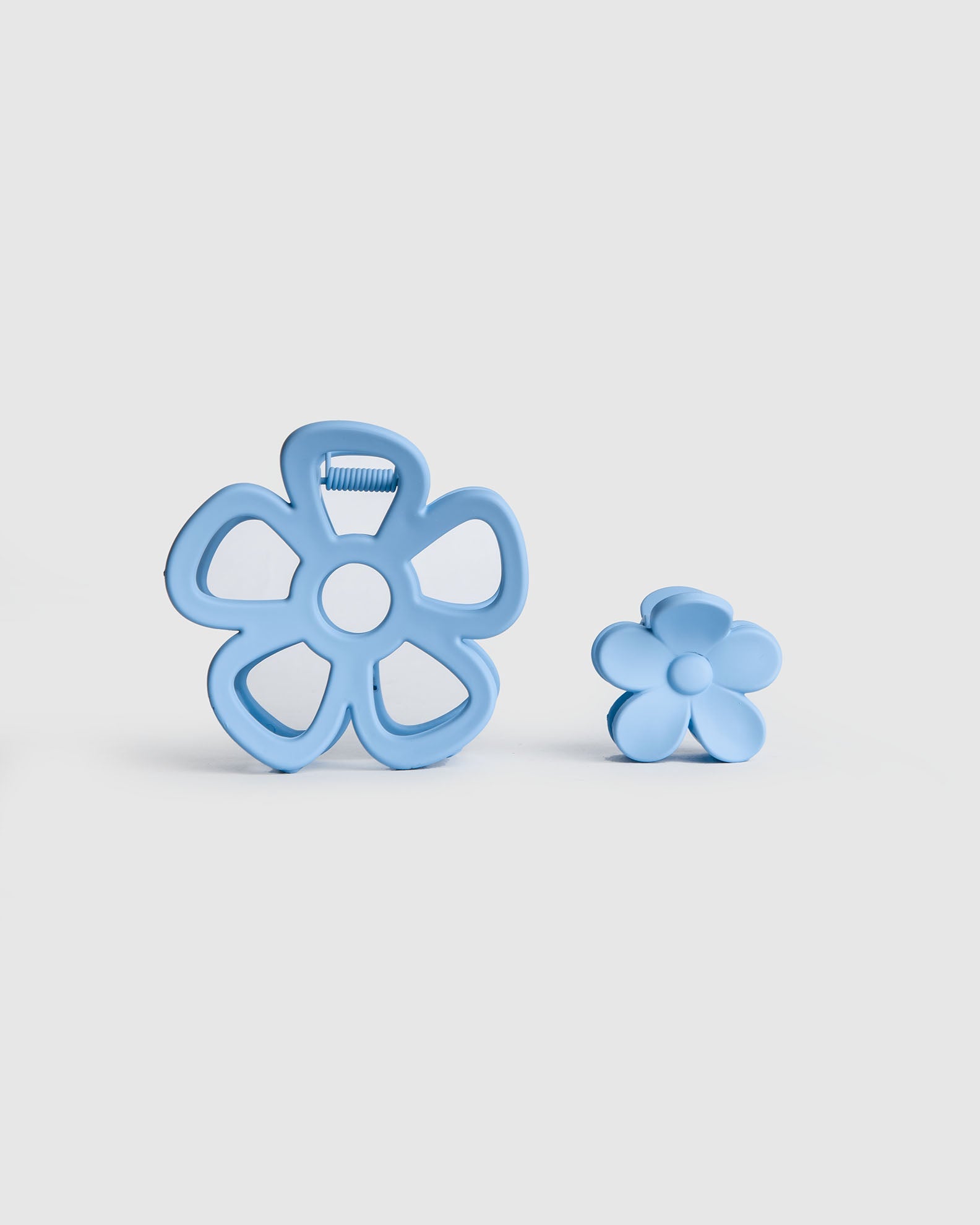 Women's Set of 2 Hair Clips 'Blossom'-blue