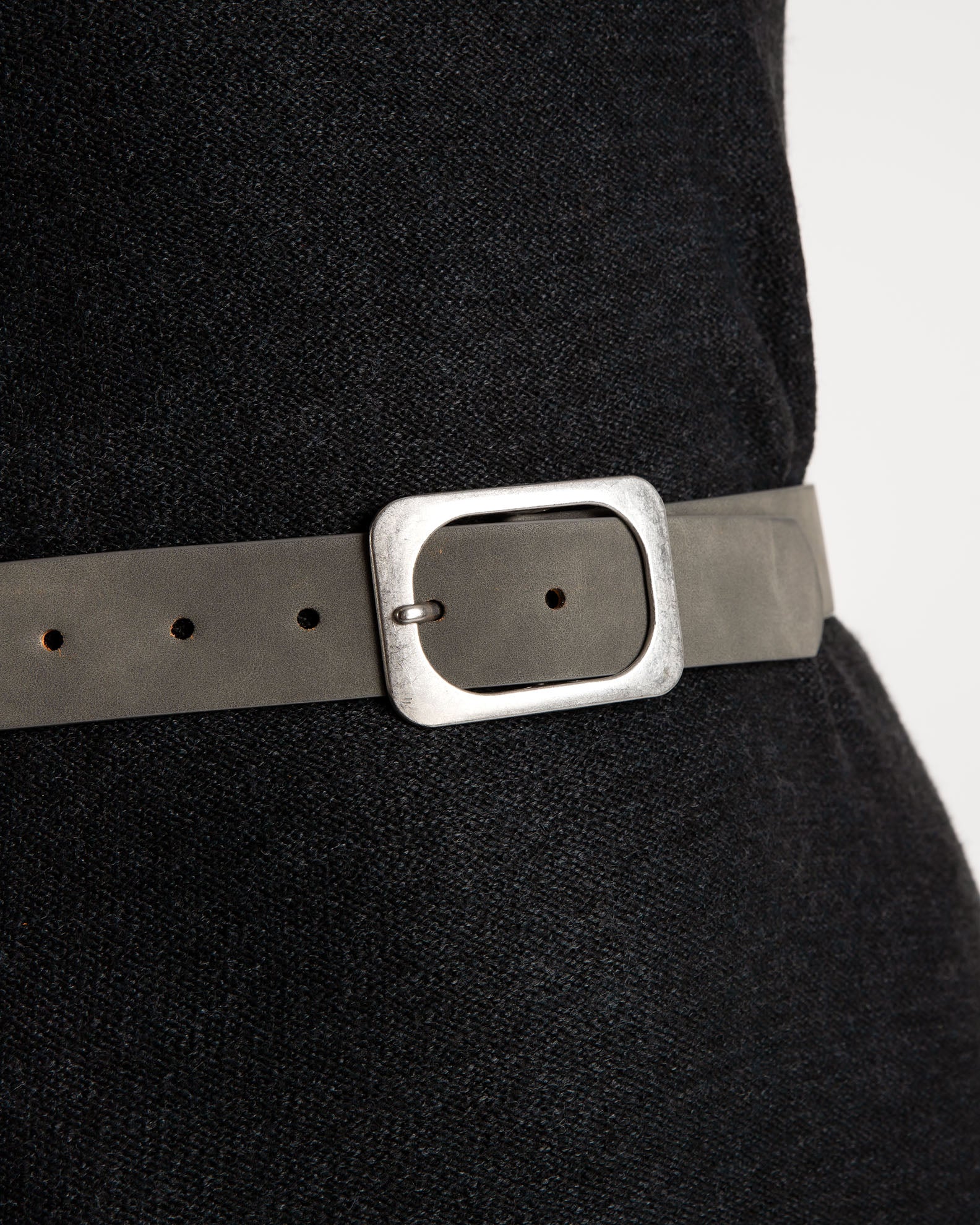 Women's Belt with Buckle 'Sa44mantha'-dgrey