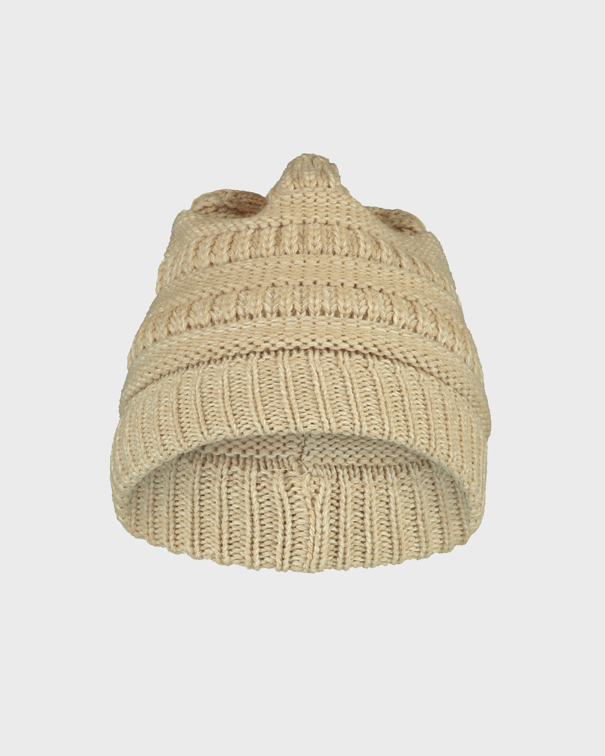 Women's knitted cap Pony-beige marl