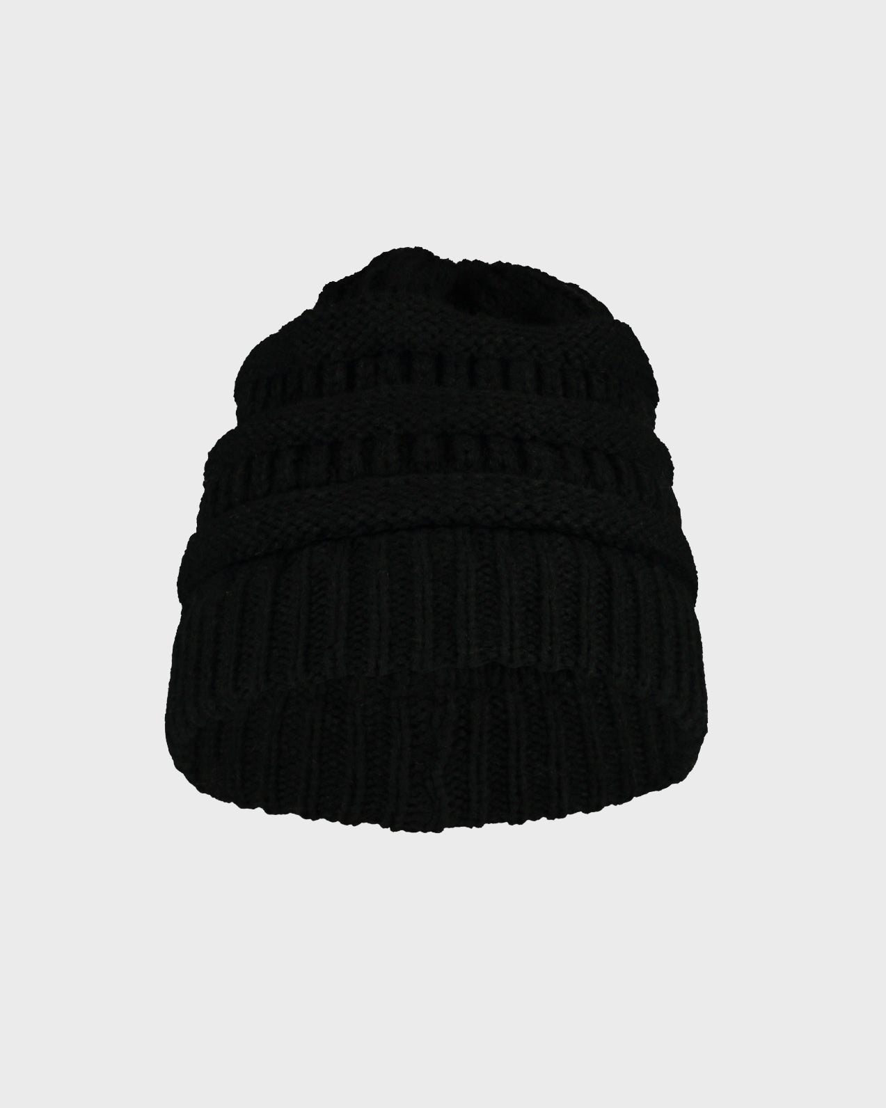 Women's knitted cap Pony-black