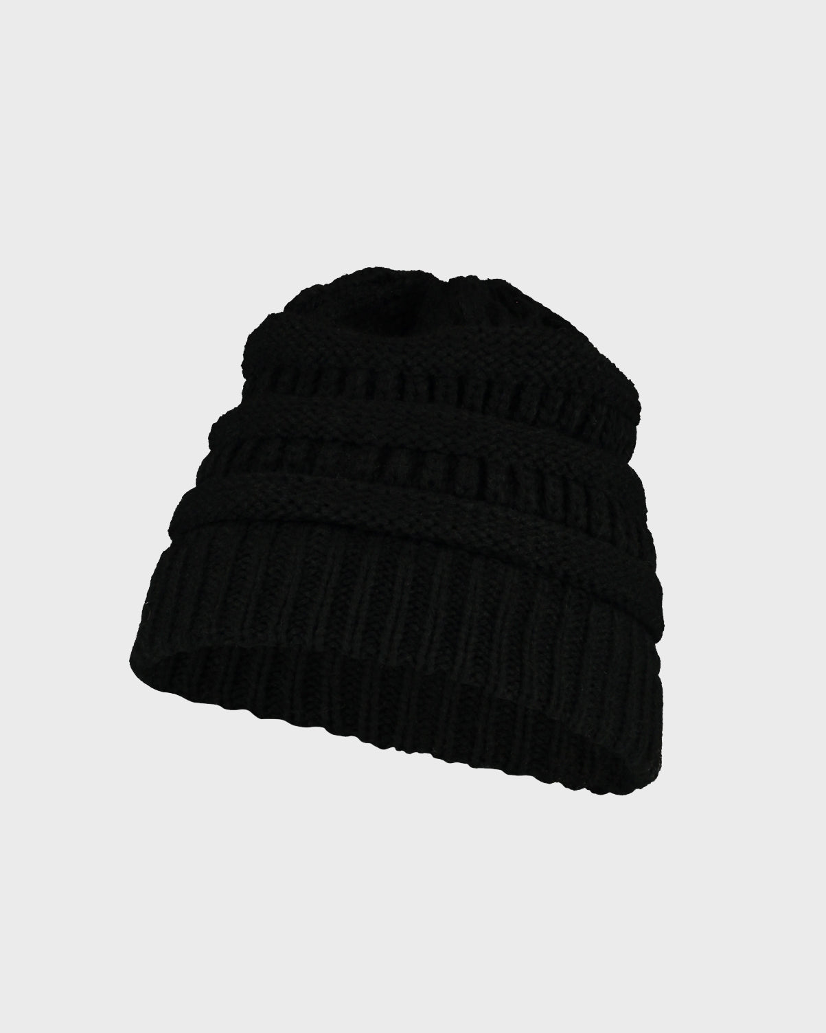 Women's knitted cap Pony-black