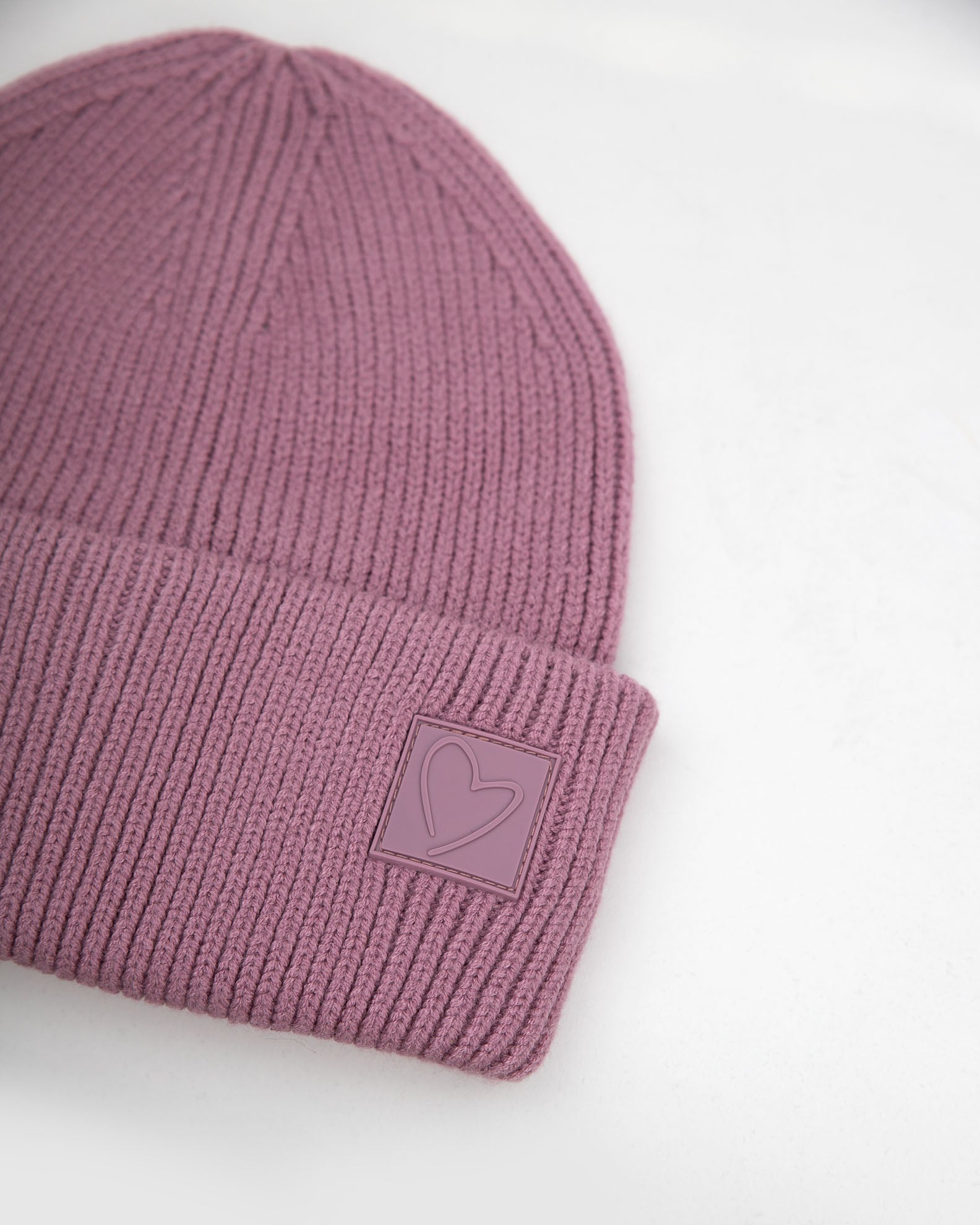 Su44e-mauve knitted women's cap