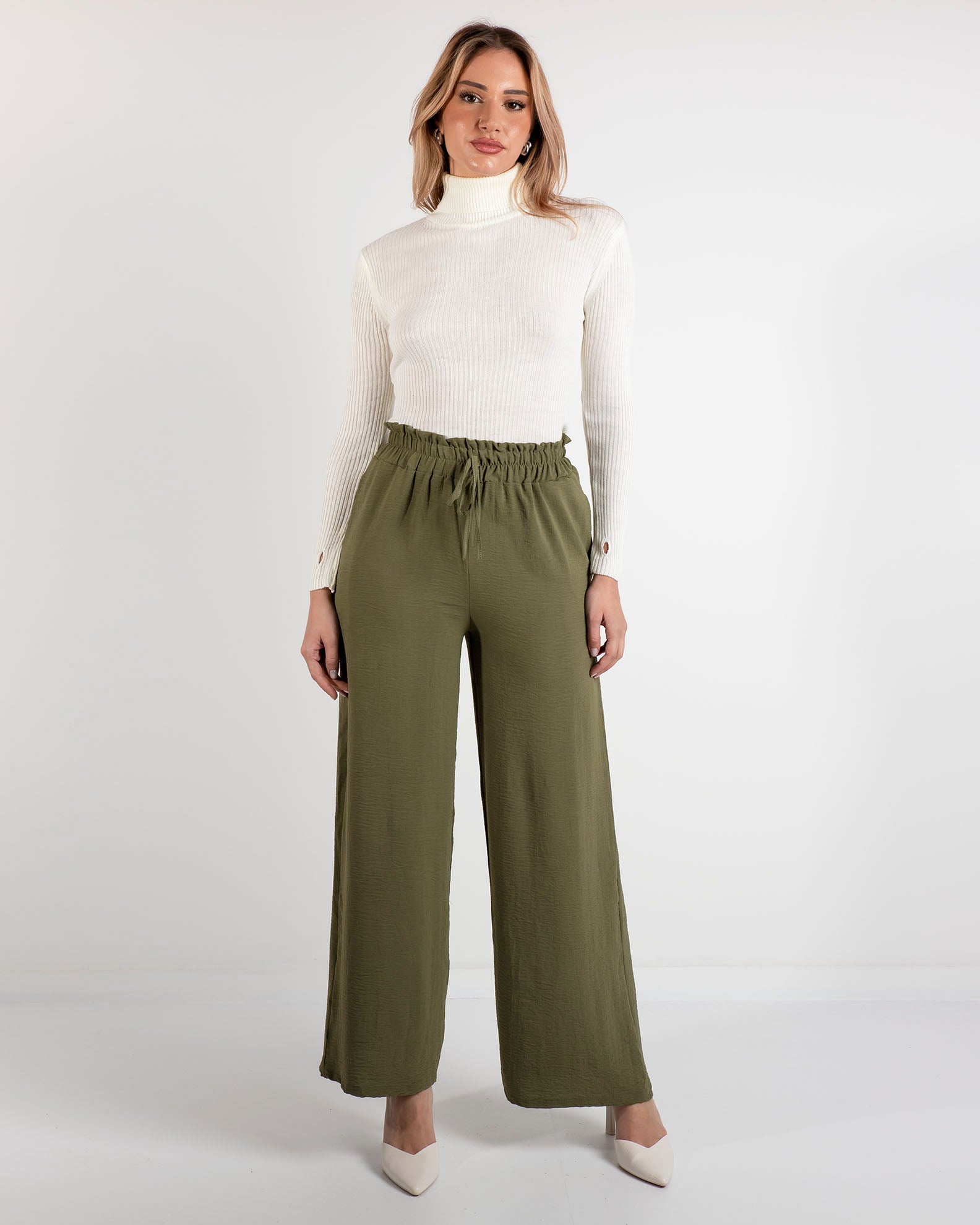 Women's trousers 'Lu44cia'-khaki