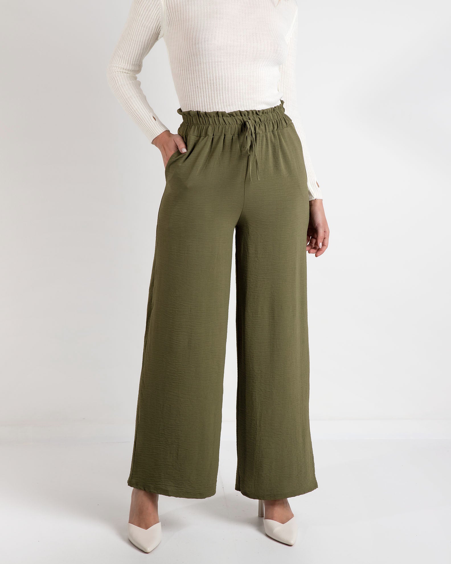 Women's trousers 'Lu44cia'-khaki