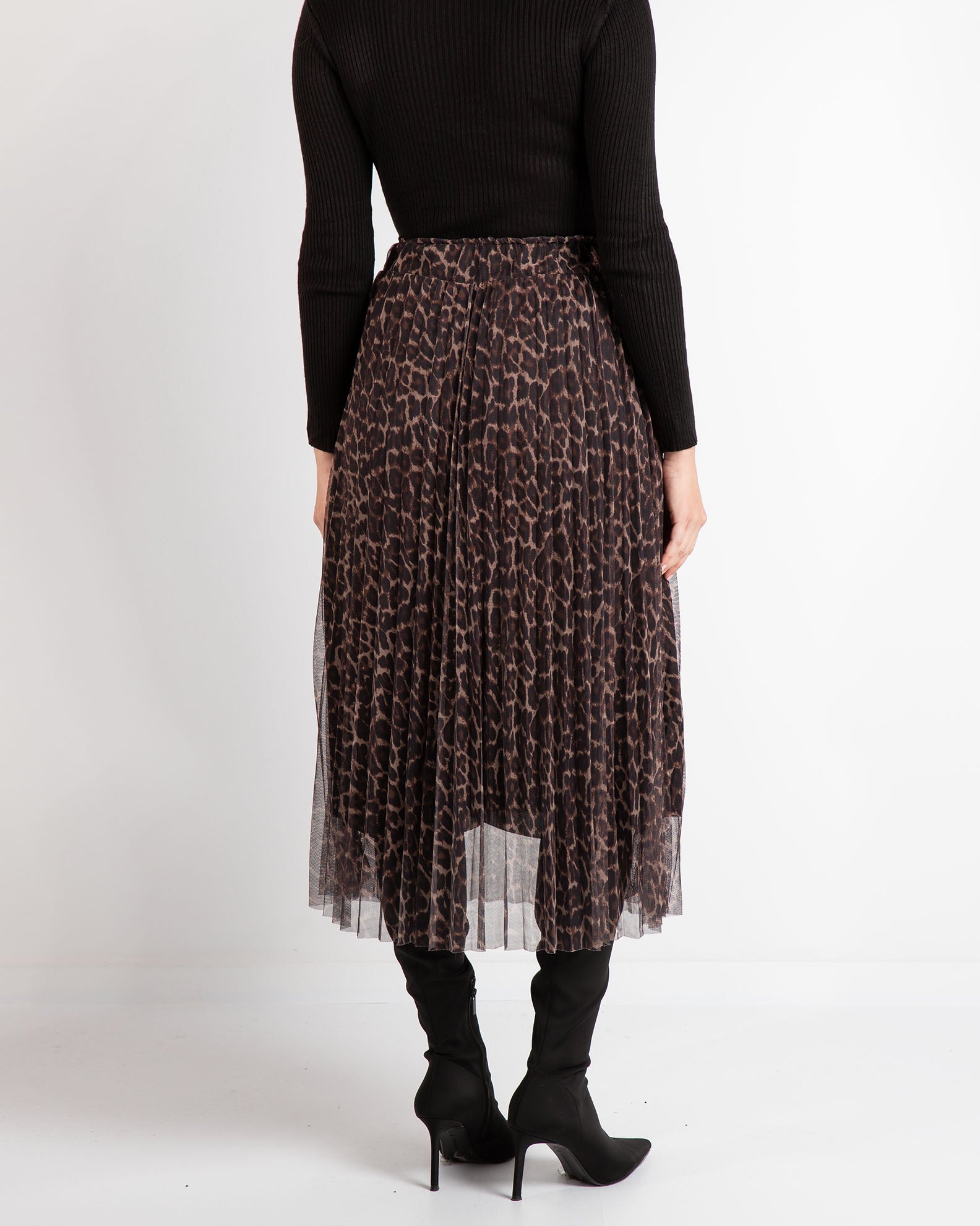 Leopard-leo midi skirt