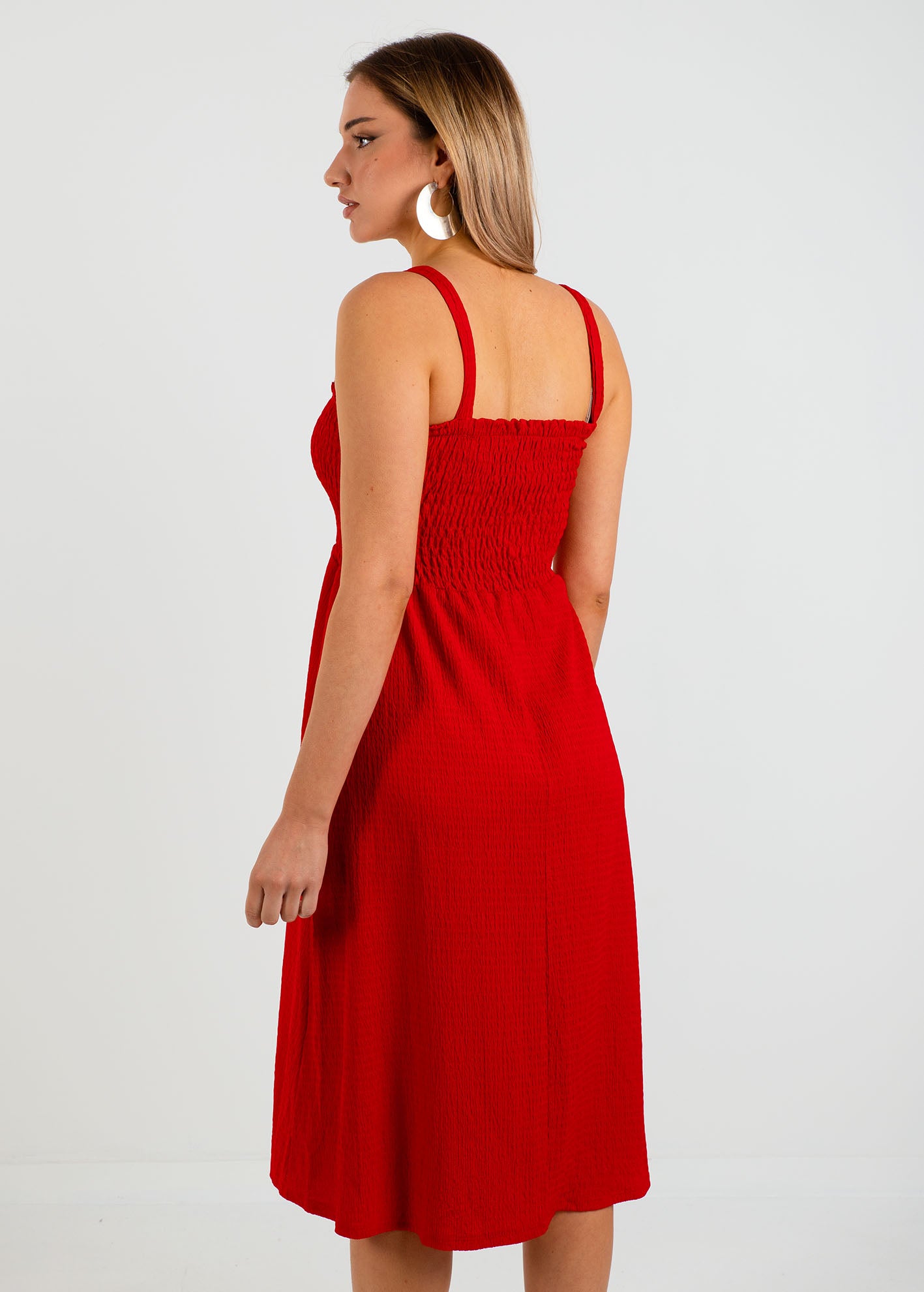 Φόρεμα μίντι αμάνικο 'Lo44retta'-scarlet red