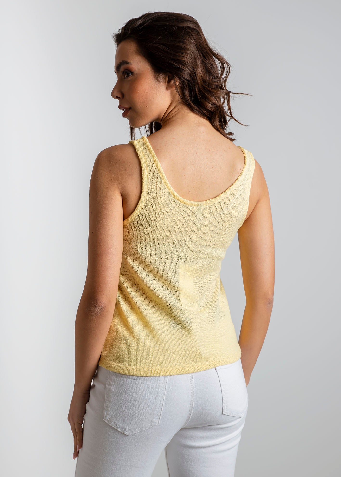 Γυναικεία μπλούζα αμάνικη 'Co44rali'-yellow cream
