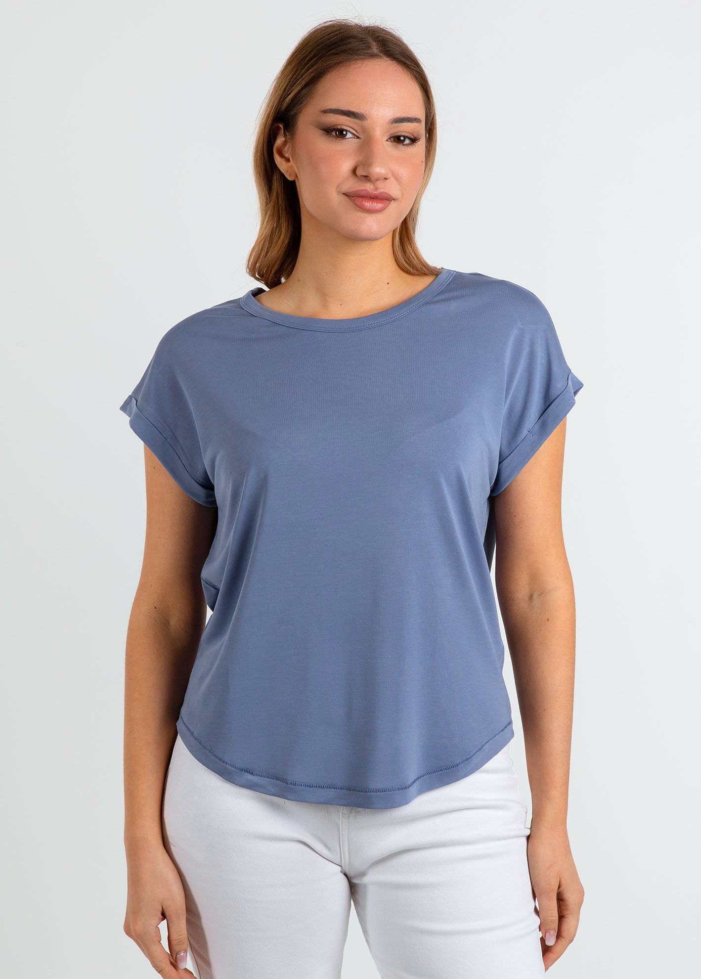 Γυναικεία μπλούζα απαλή υφή 'Se44nta'-denim blue