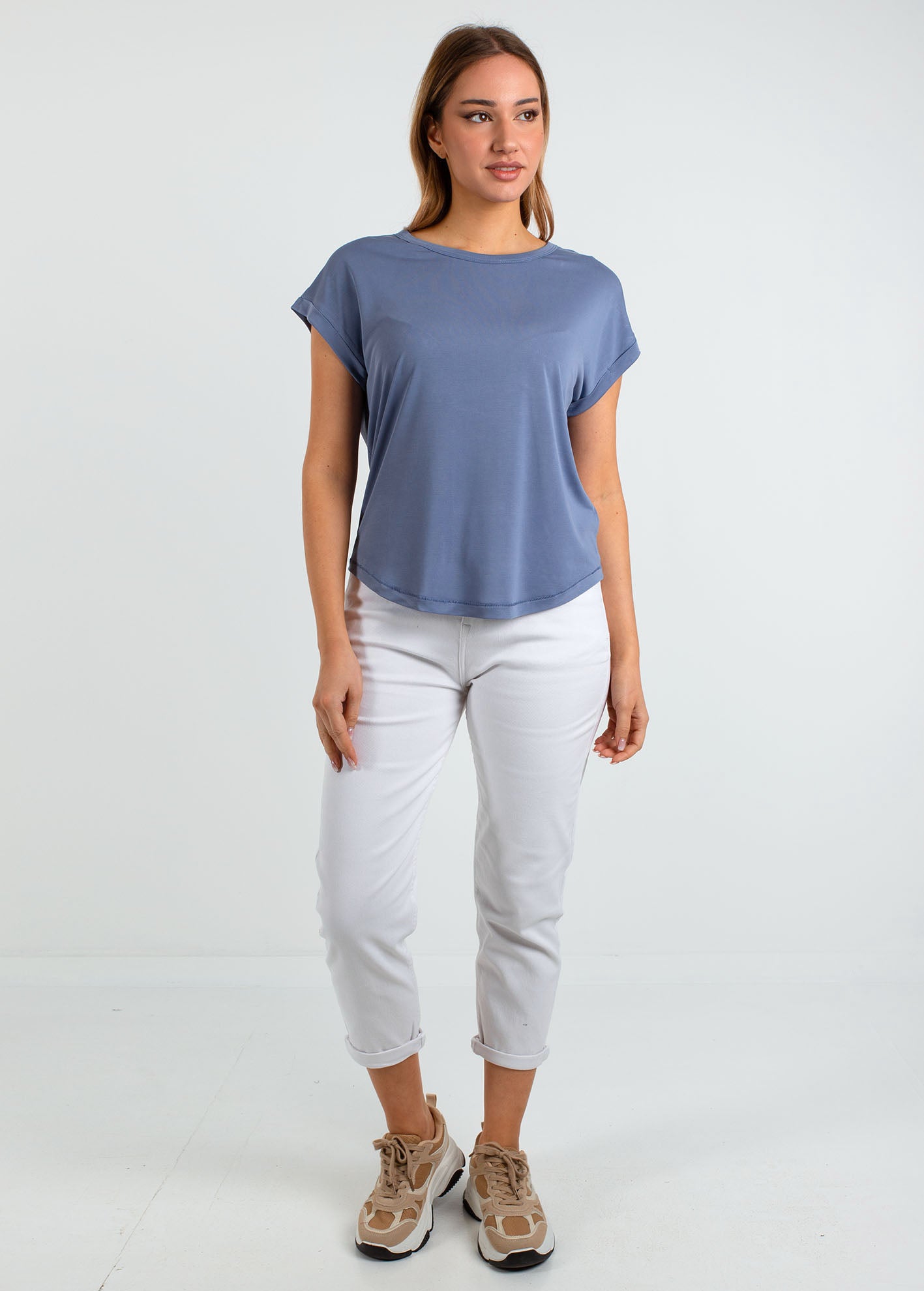 Γυναικεία μπλούζα απαλή υφή 'Se44nta'-denim blue
