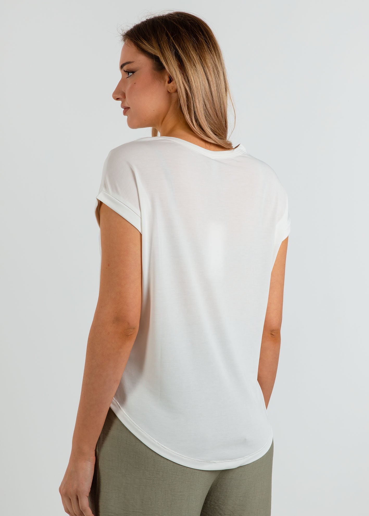 Γυναικεία μπλούζα απαλή υφή 'Se44nta'-offwhite