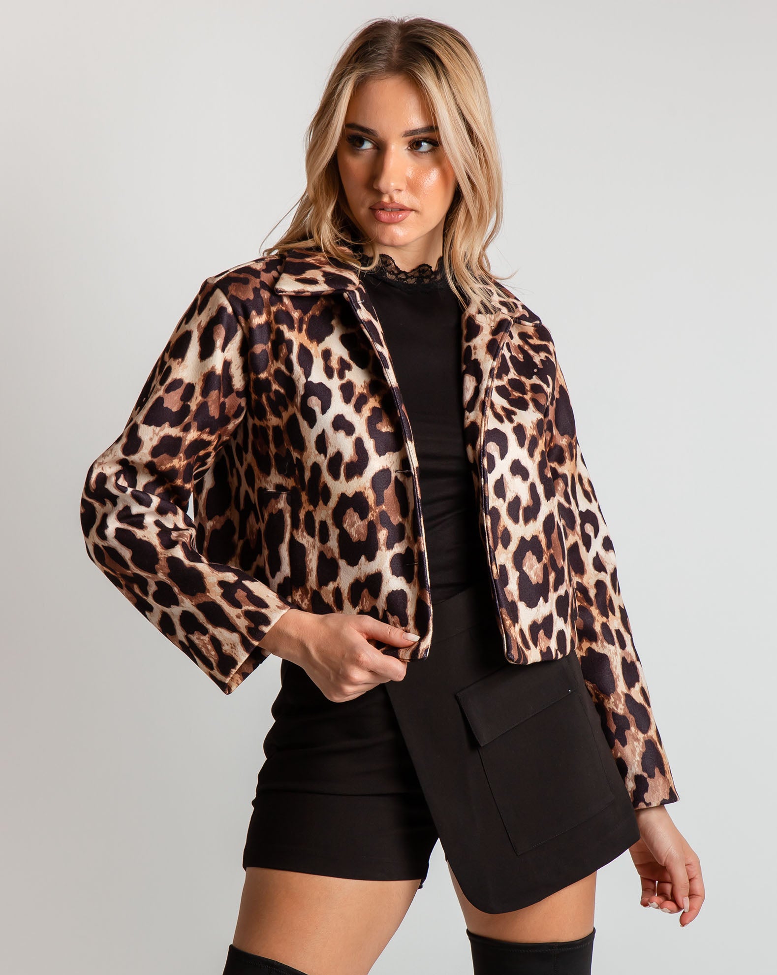 Women's leopard jacket 'Ne44lka' leopard