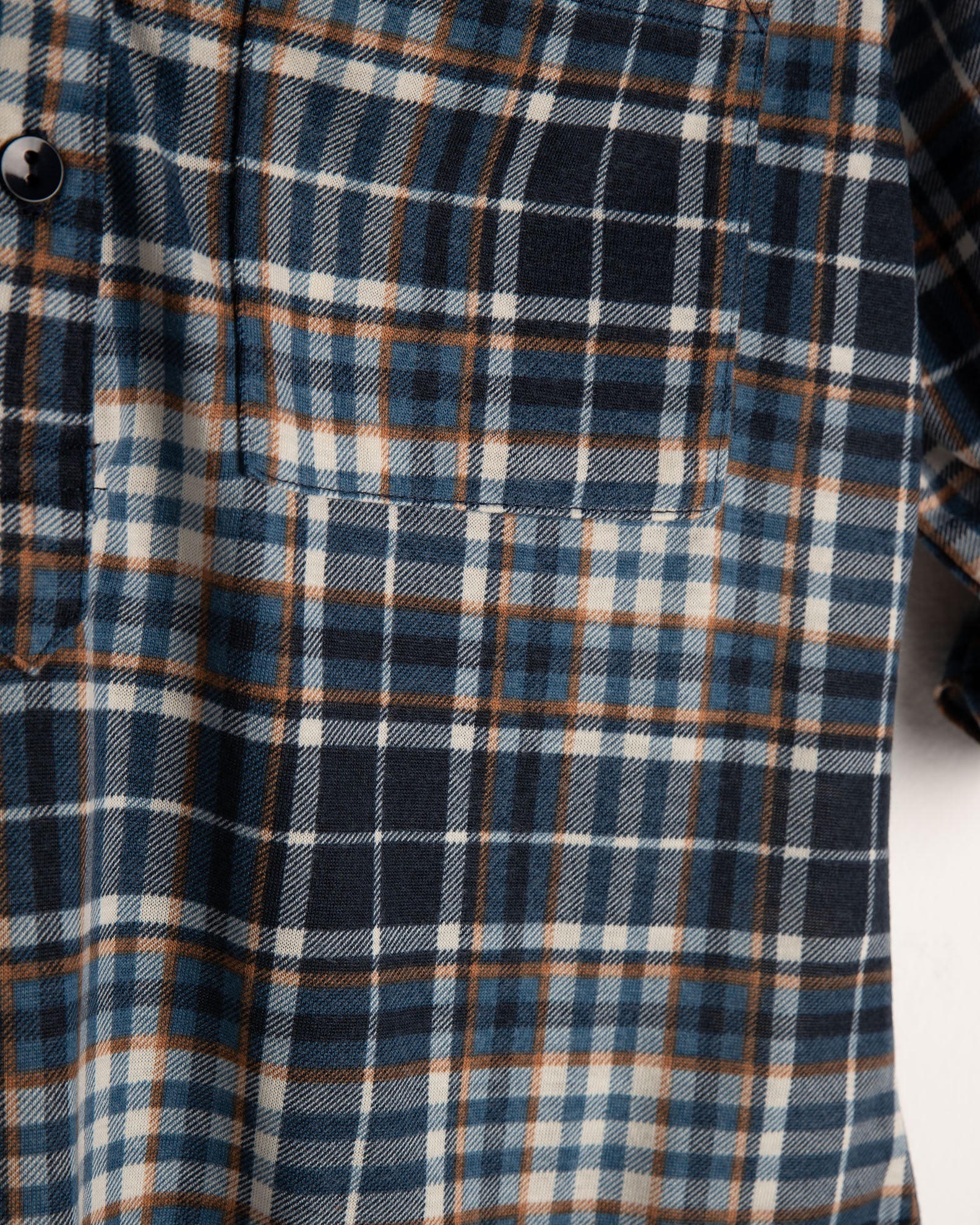 Women's 3/4 Plaid Shirt 'Di44nara'-navy check